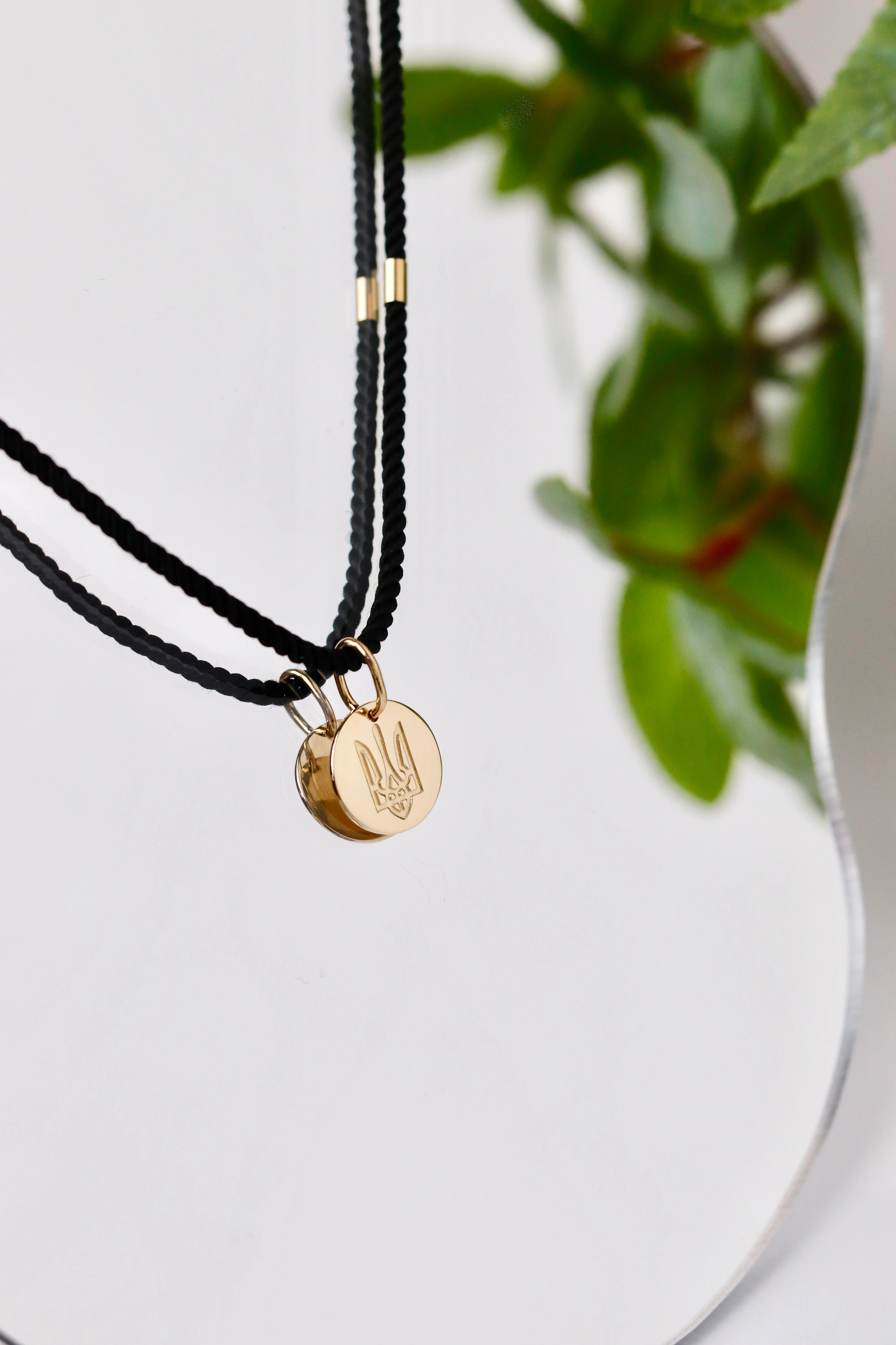 Pendant Tryzub in 14K/585 Yellow Gold - Image 3