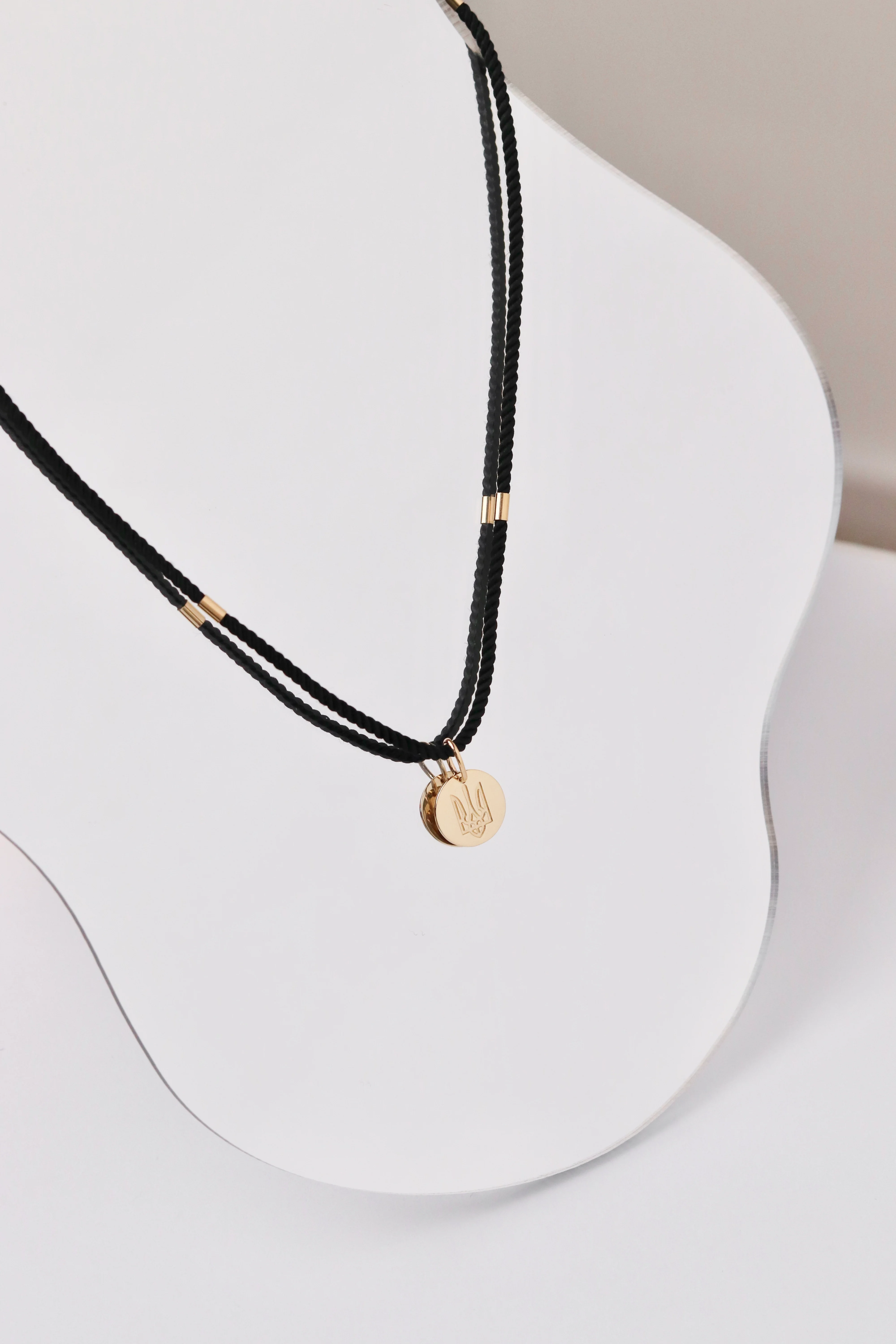 Pendant Tryzub in 14K/585 Yellow Gold - Image 5