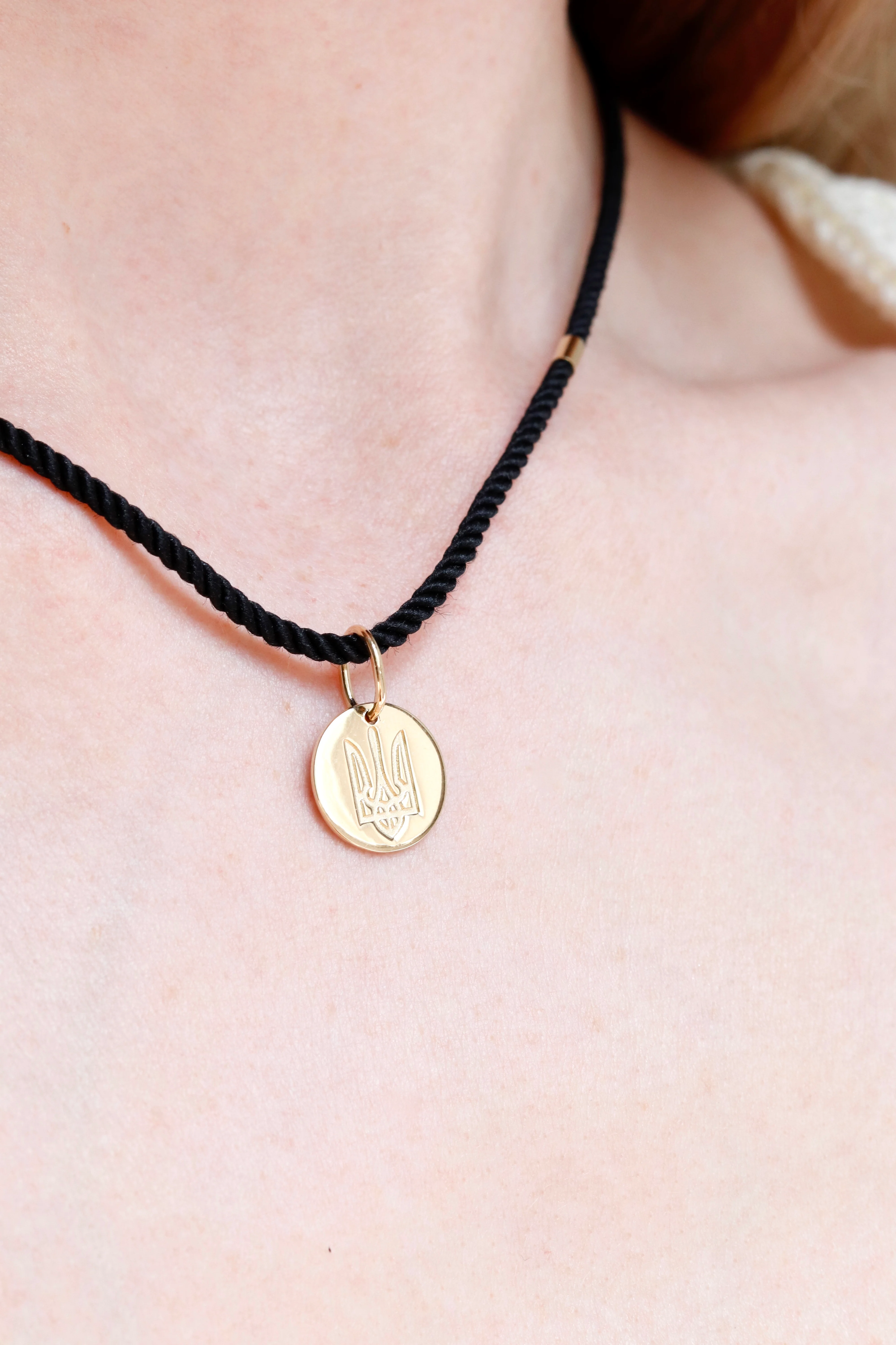 Pendant Tryzub in 14K/585 Yellow Gold - Image 6
