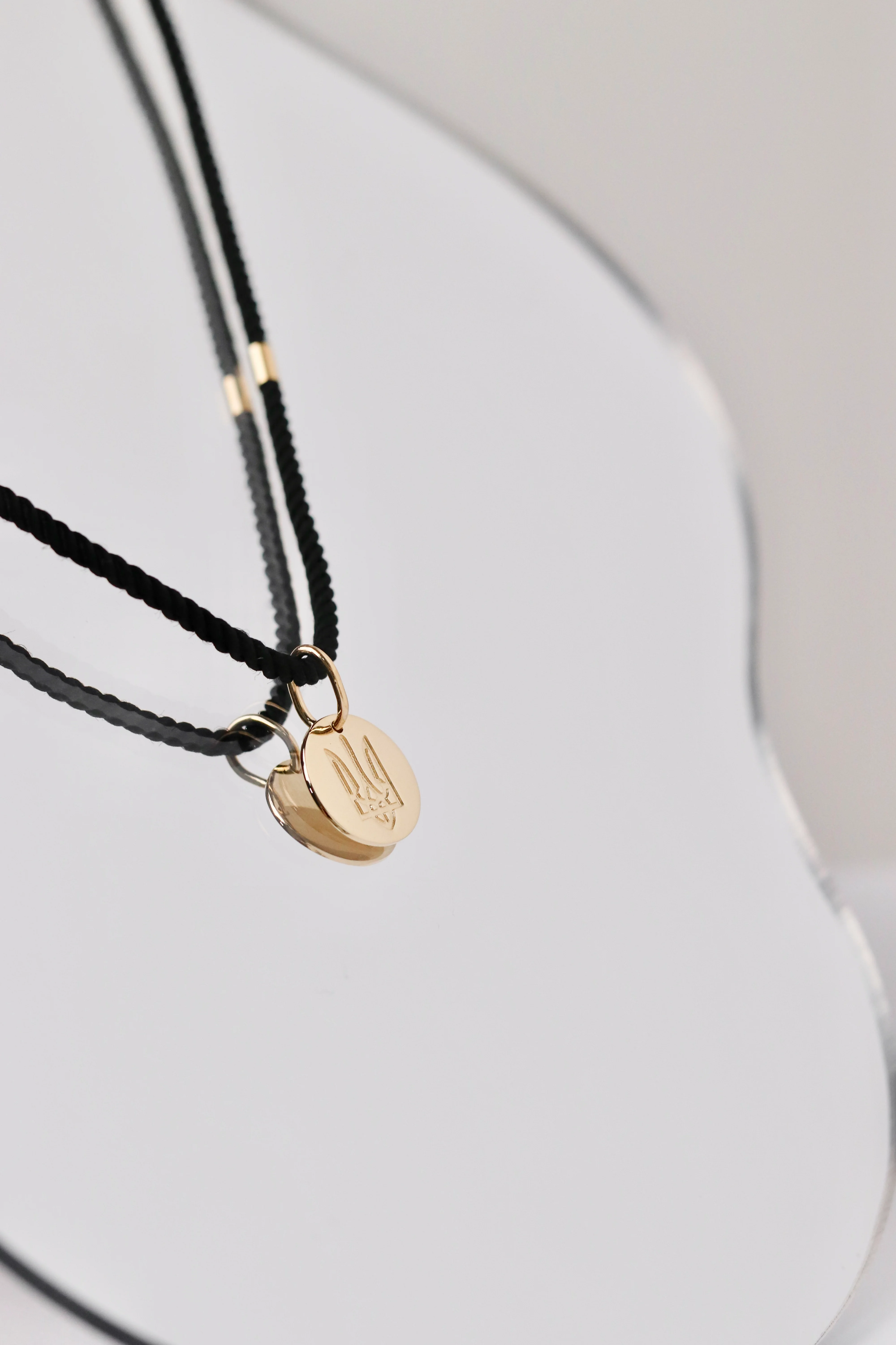 Pendant Tryzub in 14K/585 Yellow Gold - Image 7