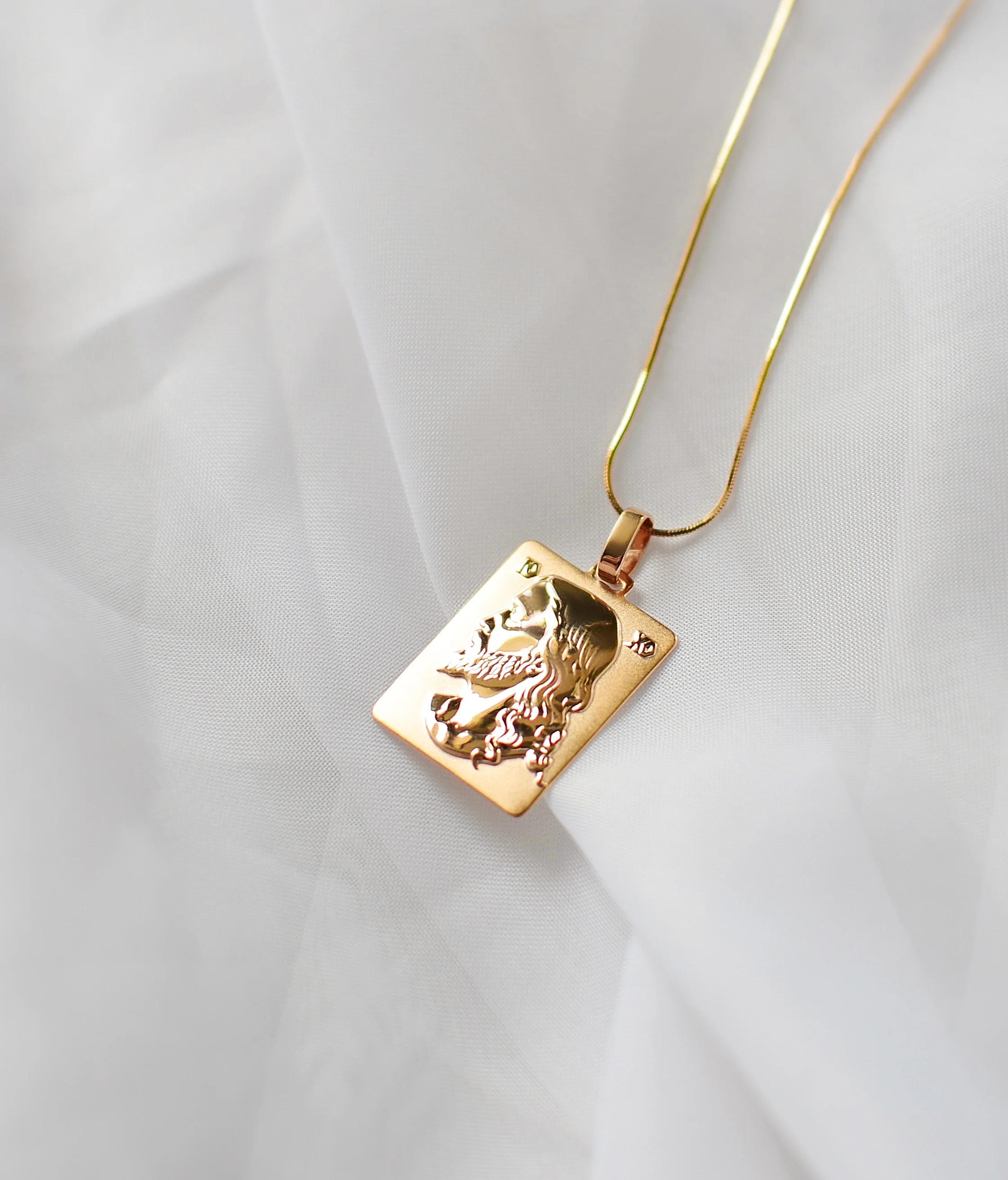 Religious Pendant with Jesus in 14K/585 Rose Gold - Image 4