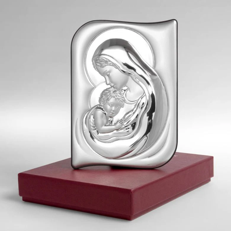 Religious Sacred Icon "Virgin Mary and Child" - Image 5