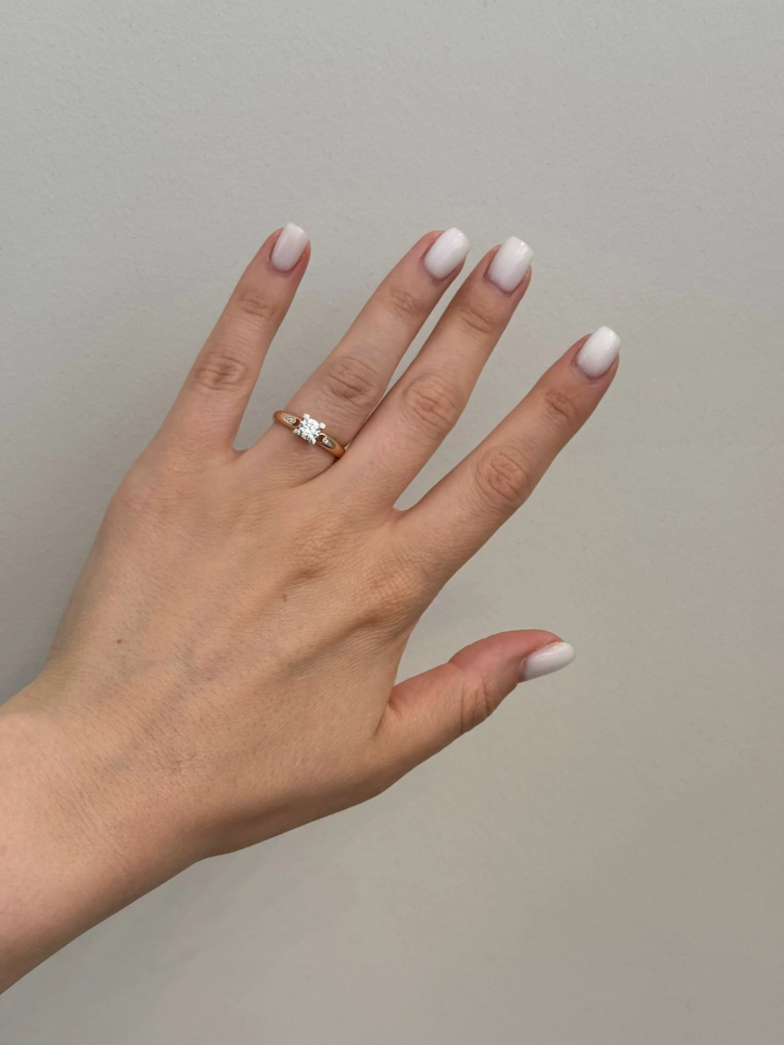 Ring in 14K/585 Rose and White Gold with Cubic Zirconia - Image 3