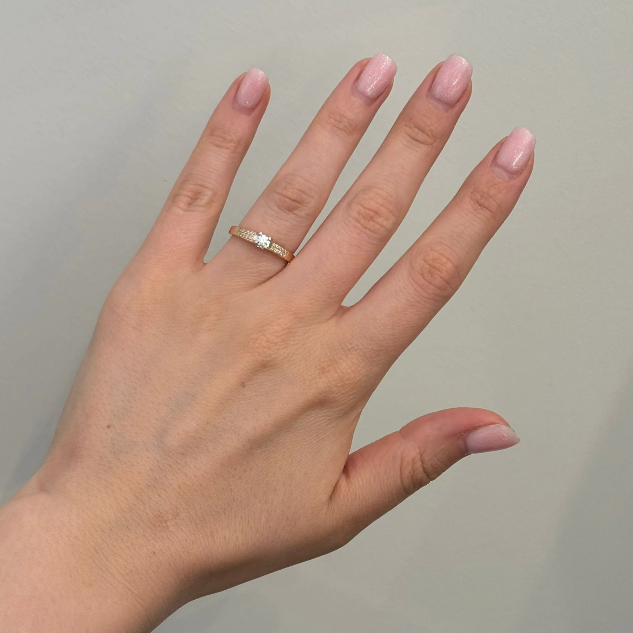 Ring in 14K/585 Rose and White Gold with Diamonds - Image 4