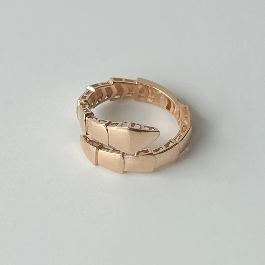 Ring in 14K/585 Rose Gold Snake - Image 3