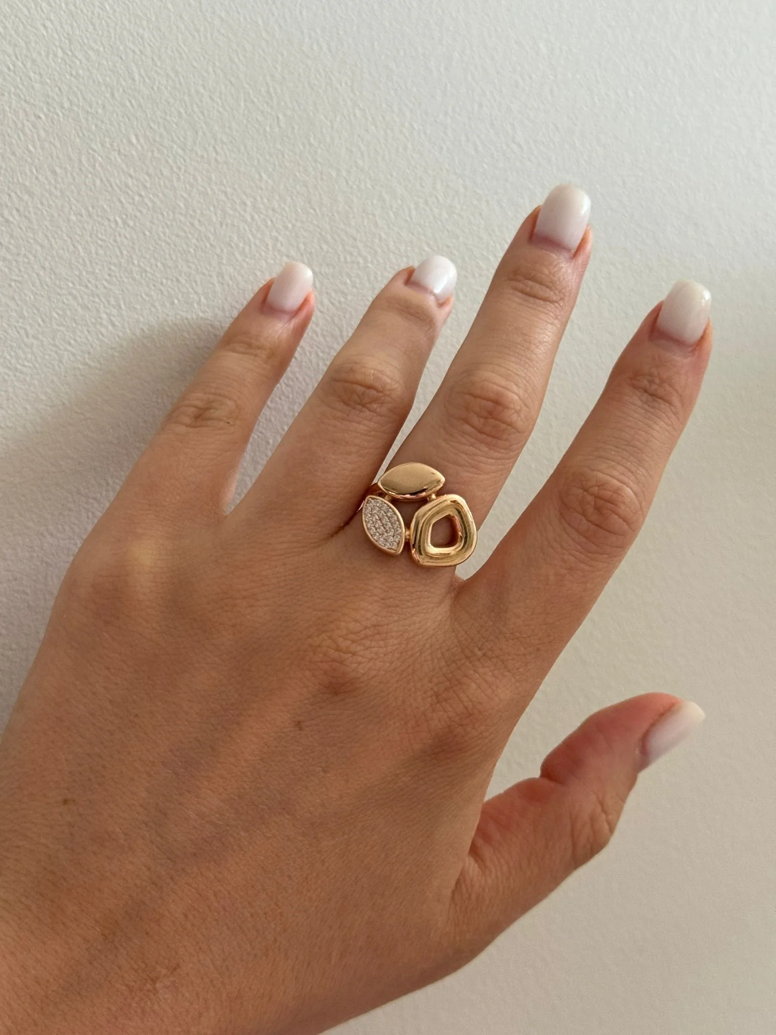 Ring in 14K/585 Rose Gold with Cubic Zirconia - Image 2