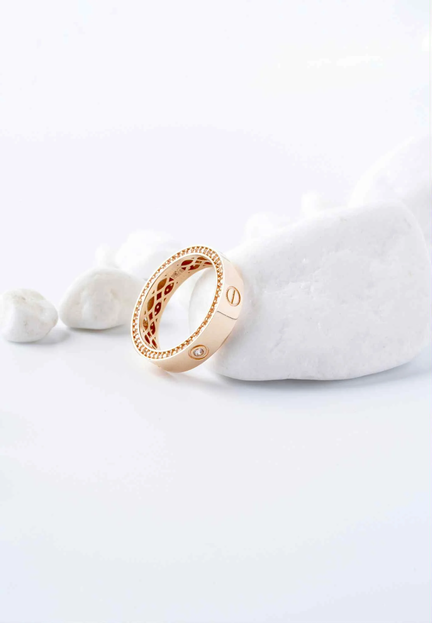Ring in 14K/585 Rose Gold with Cubic Zirconia - Image 10