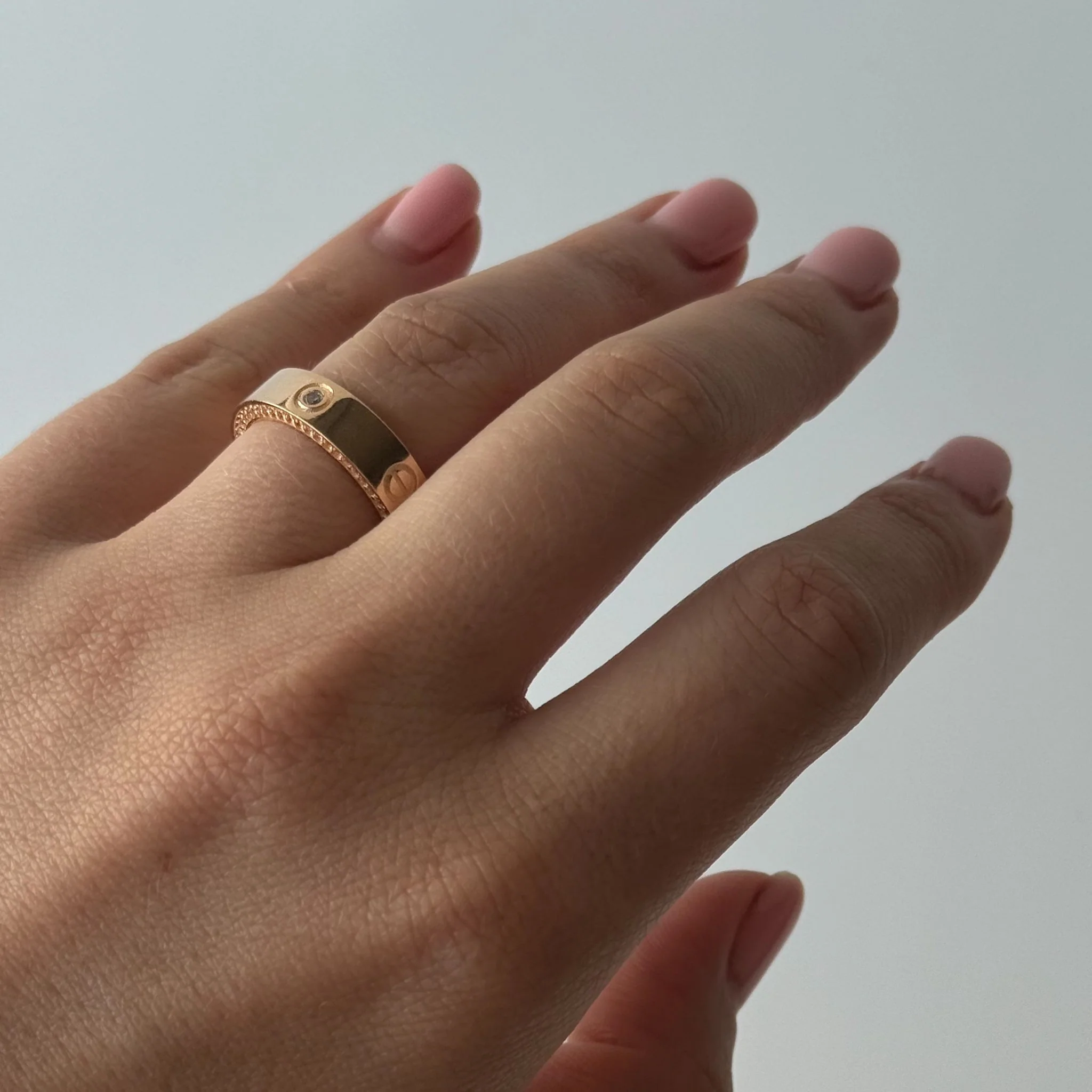 Ring in 14K/585 Rose Gold with Cubic Zirconia - Image 4