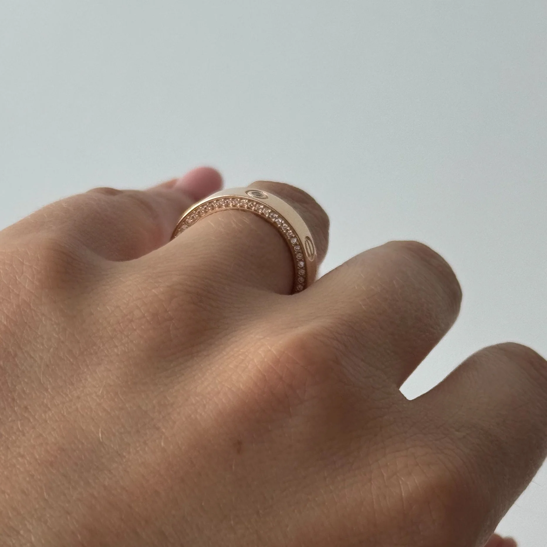 Ring in 14K/585 Rose Gold with Cubic Zirconia - Image 6