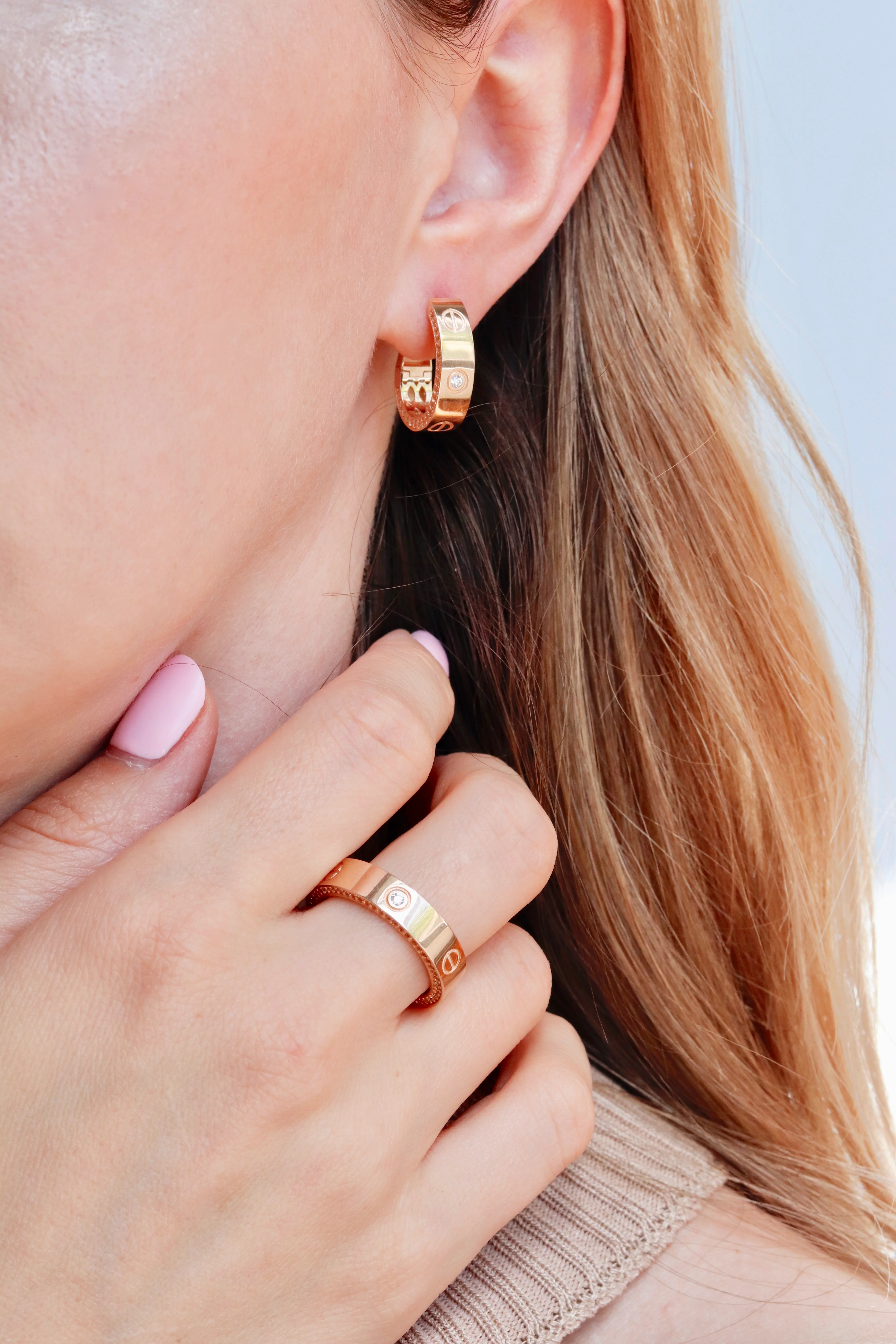 Ring in 14K/585 Rose Gold with Cubic Zirconia - Image 9