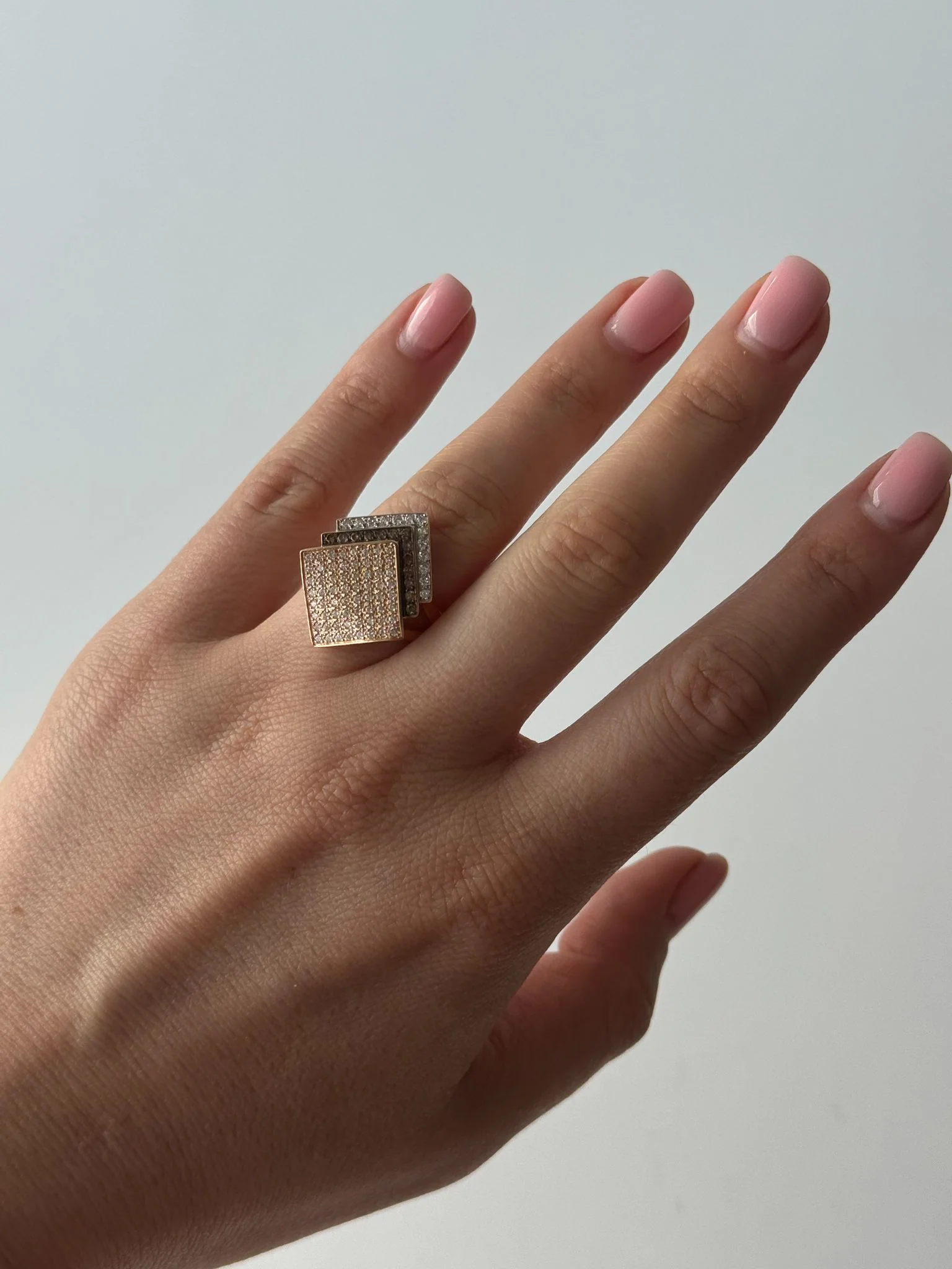 Ring in 14K/585 Rose Gold with Cubic Zirconia - Image 2