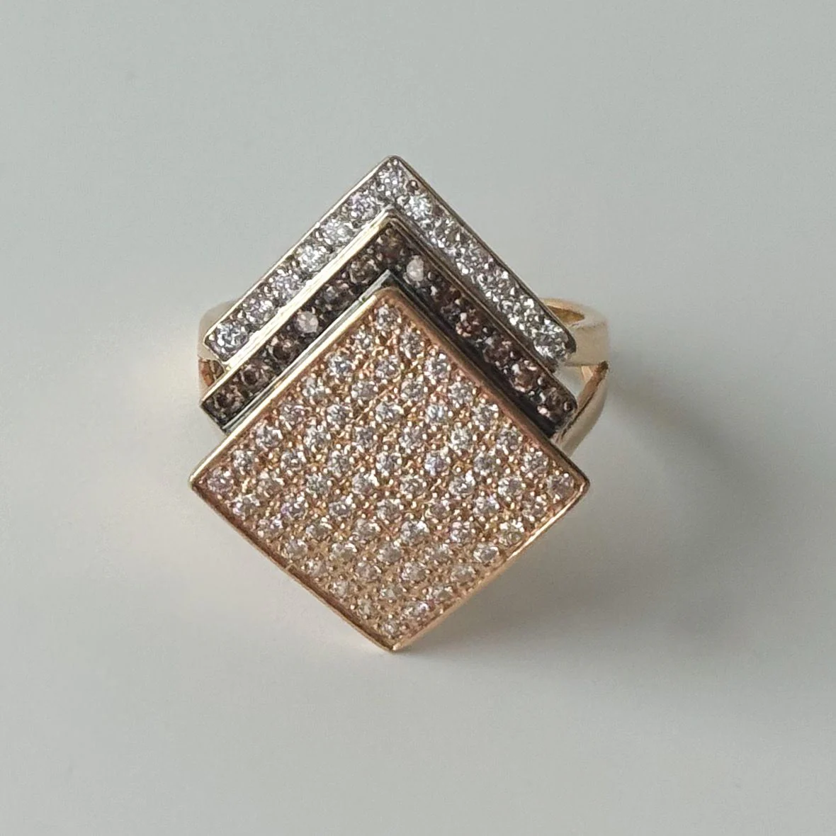 Ring in 14K/585 Rose Gold with Cubic Zirconia - Image 5