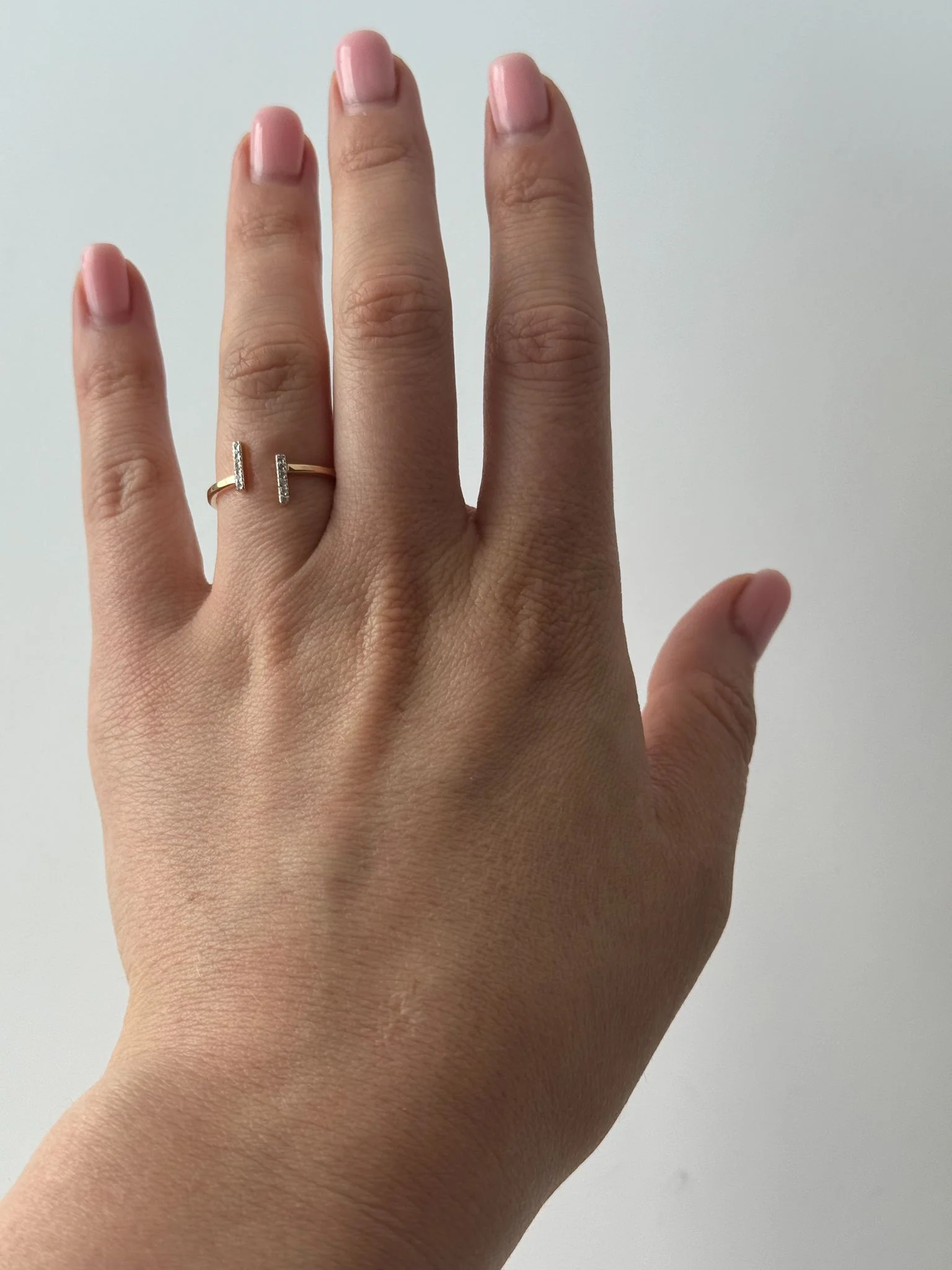 Ring in 14K/585 Rose Gold with Cubic Zirconia - Image 3
