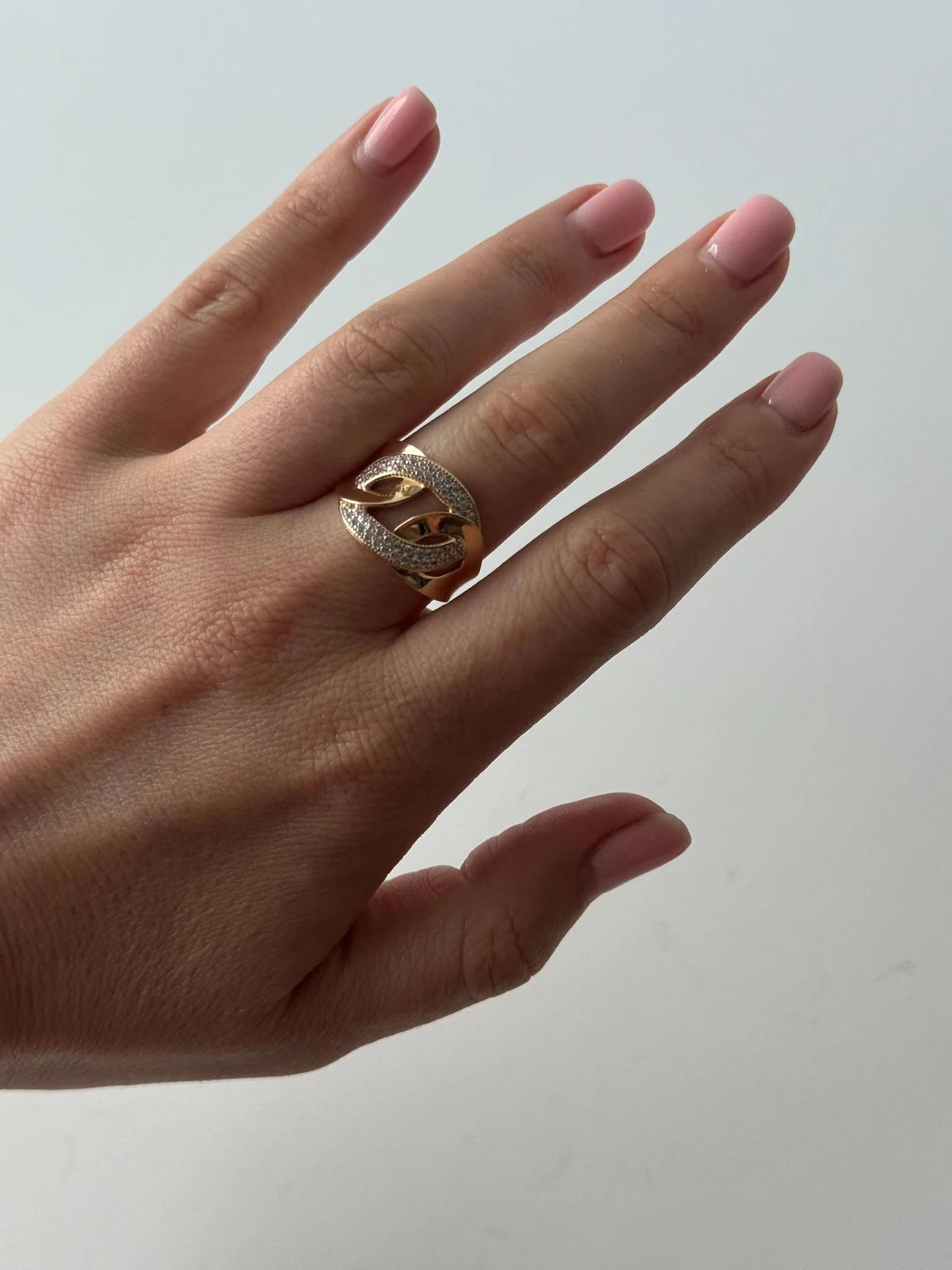 Ring in 14K/585 Rose Gold with Cubic Zirconia - Image 2