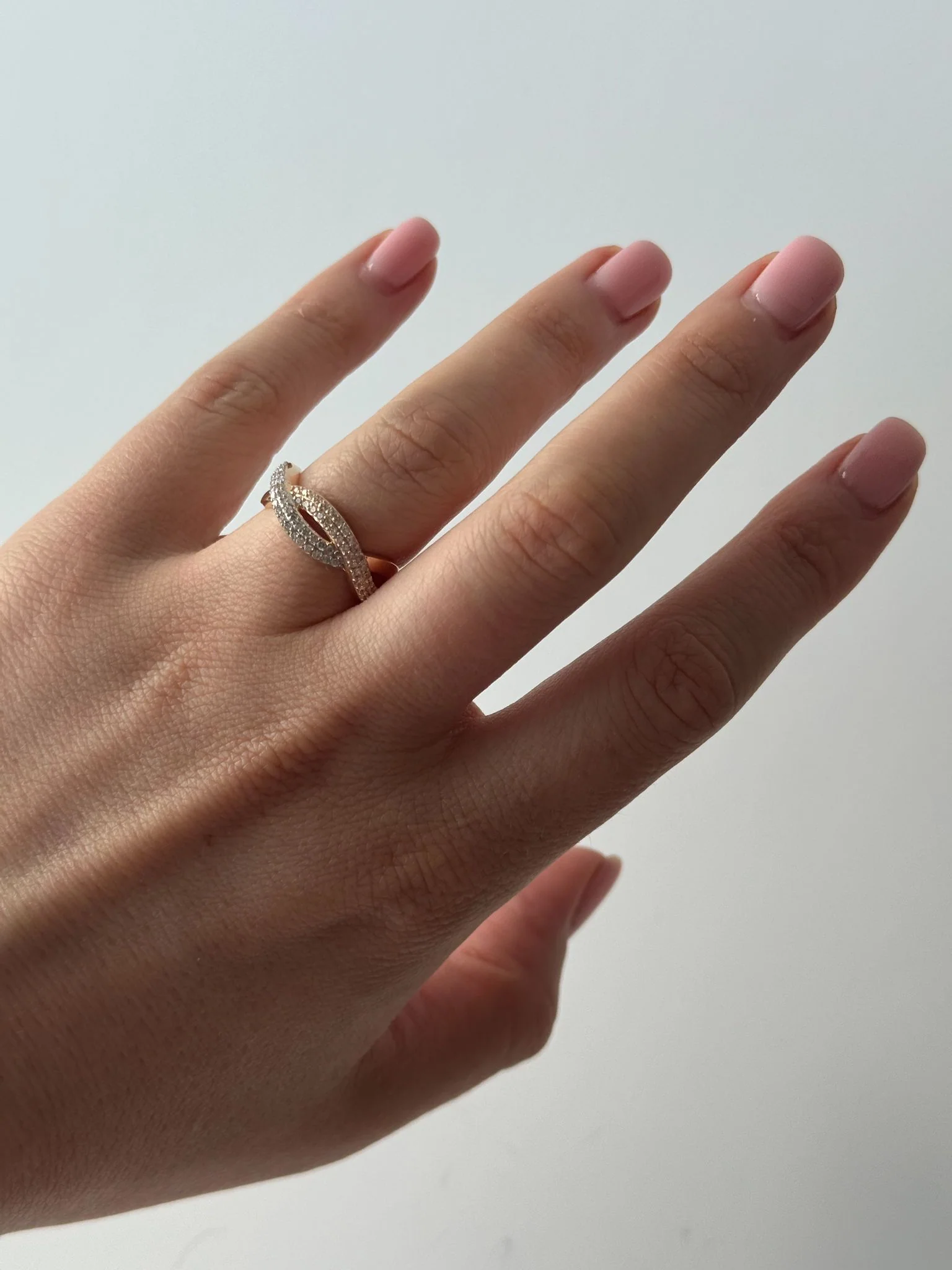 Ring in 14K/585 Rose Gold with Cubic Zirconia - Image 2