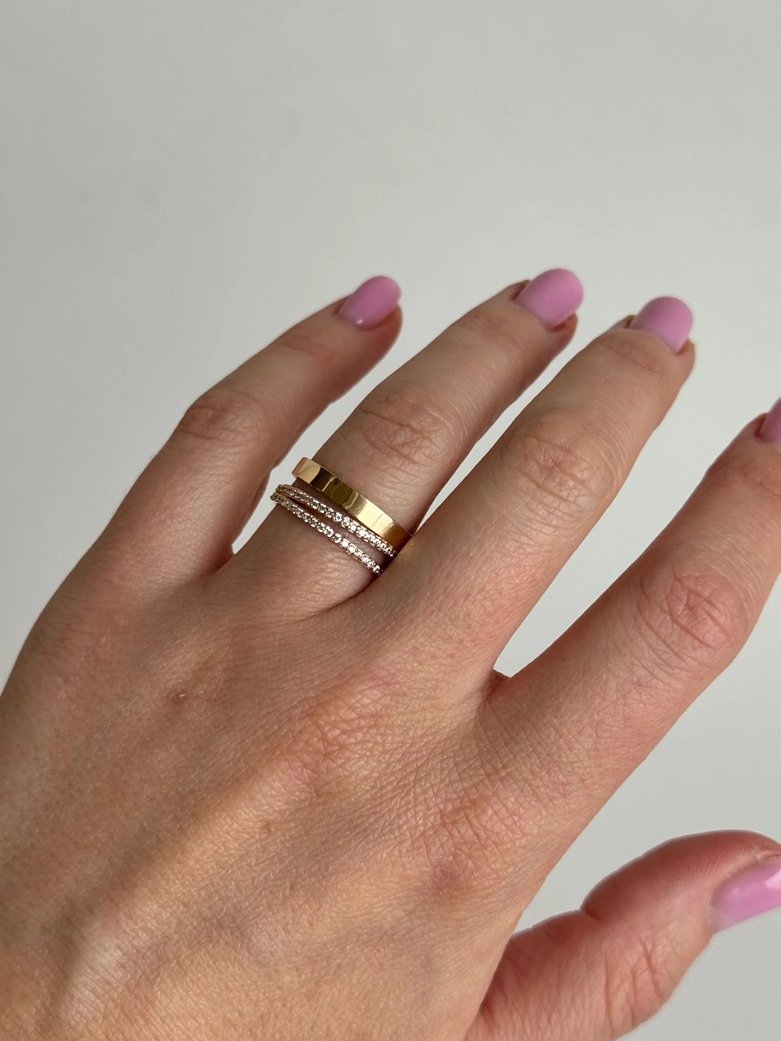 Ring in 14K/585 Rose Gold with Cubic Zirconia - Image 5