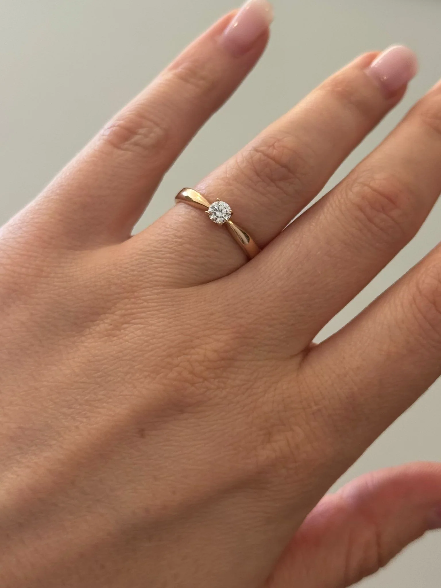 Ring in 14K/585 Rose Gold with Cubic Zirconia - Image 2