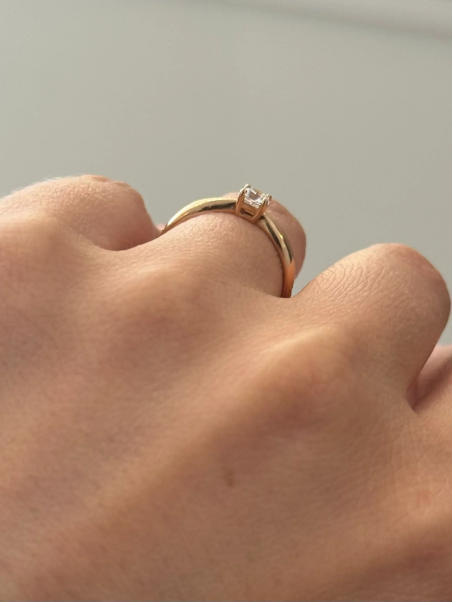 Ring in 14K/585 Rose Gold with Cubic Zirconia - Image 3