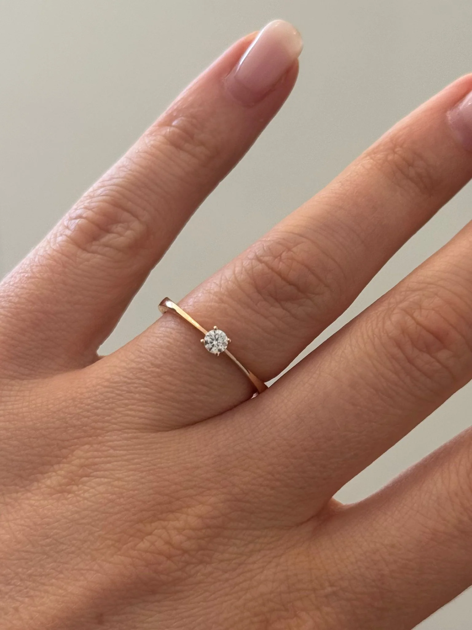 Ring in 14K/585 Rose Gold with Cubic Zirconia - Image 2