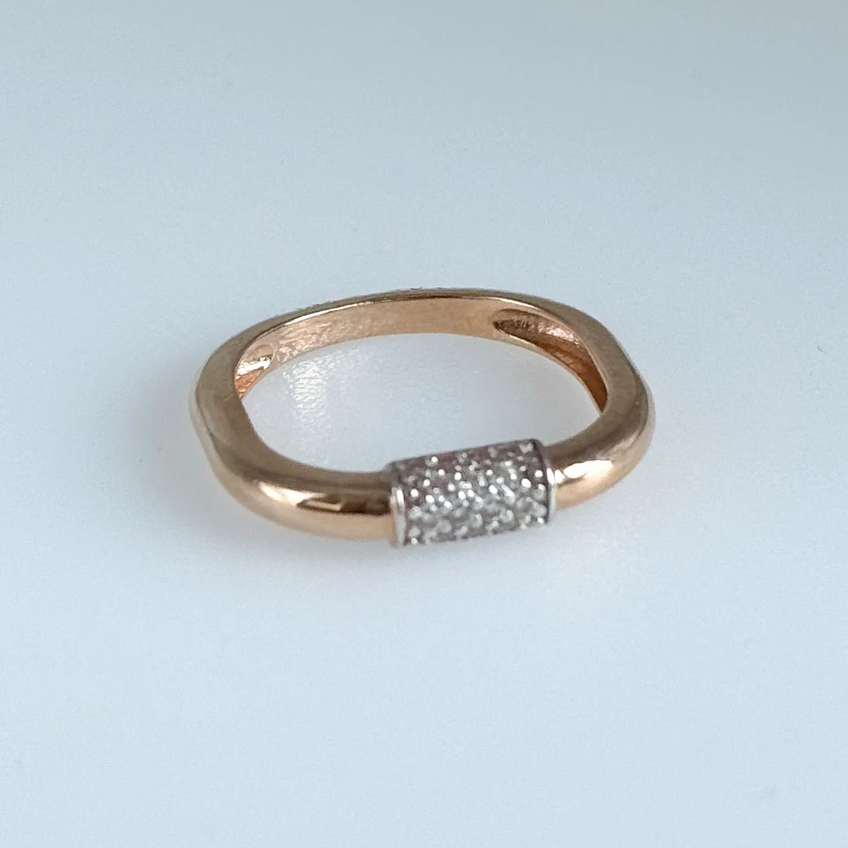 Ring in 14K/585 Rose Gold with Cubic Zirconia - Image 3