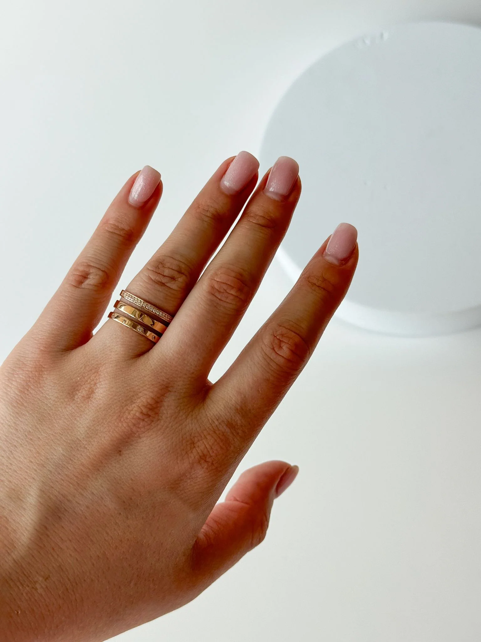 Ring in 14K/585 Rose Gold with Cubic Zirconia - Image 2
