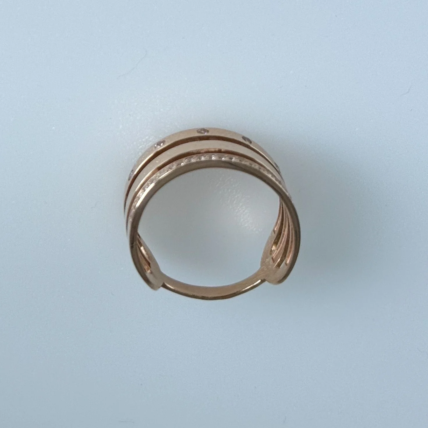 Ring in 14K/585 Rose Gold with Cubic Zirconia - Image 3