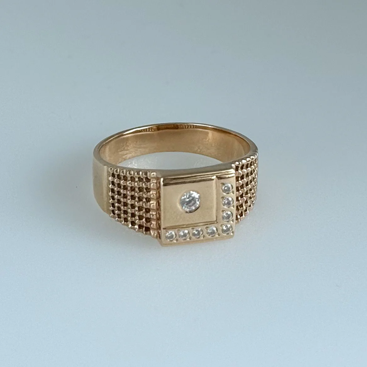 Ring in 14K/585 Rose Gold with Cubic Zirconia - Image 3