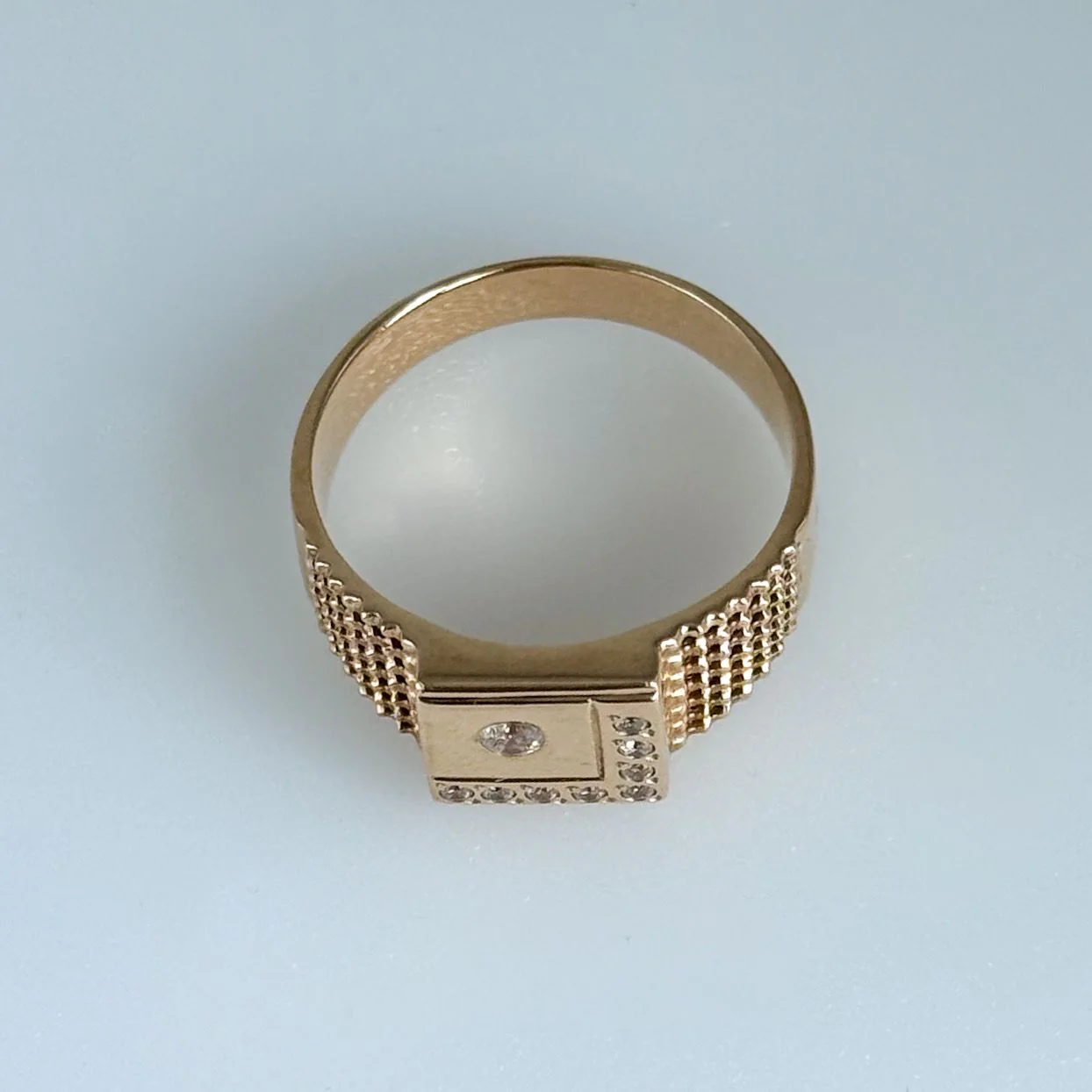 Ring in 14K/585 Rose Gold with Cubic Zirconia - Image 4