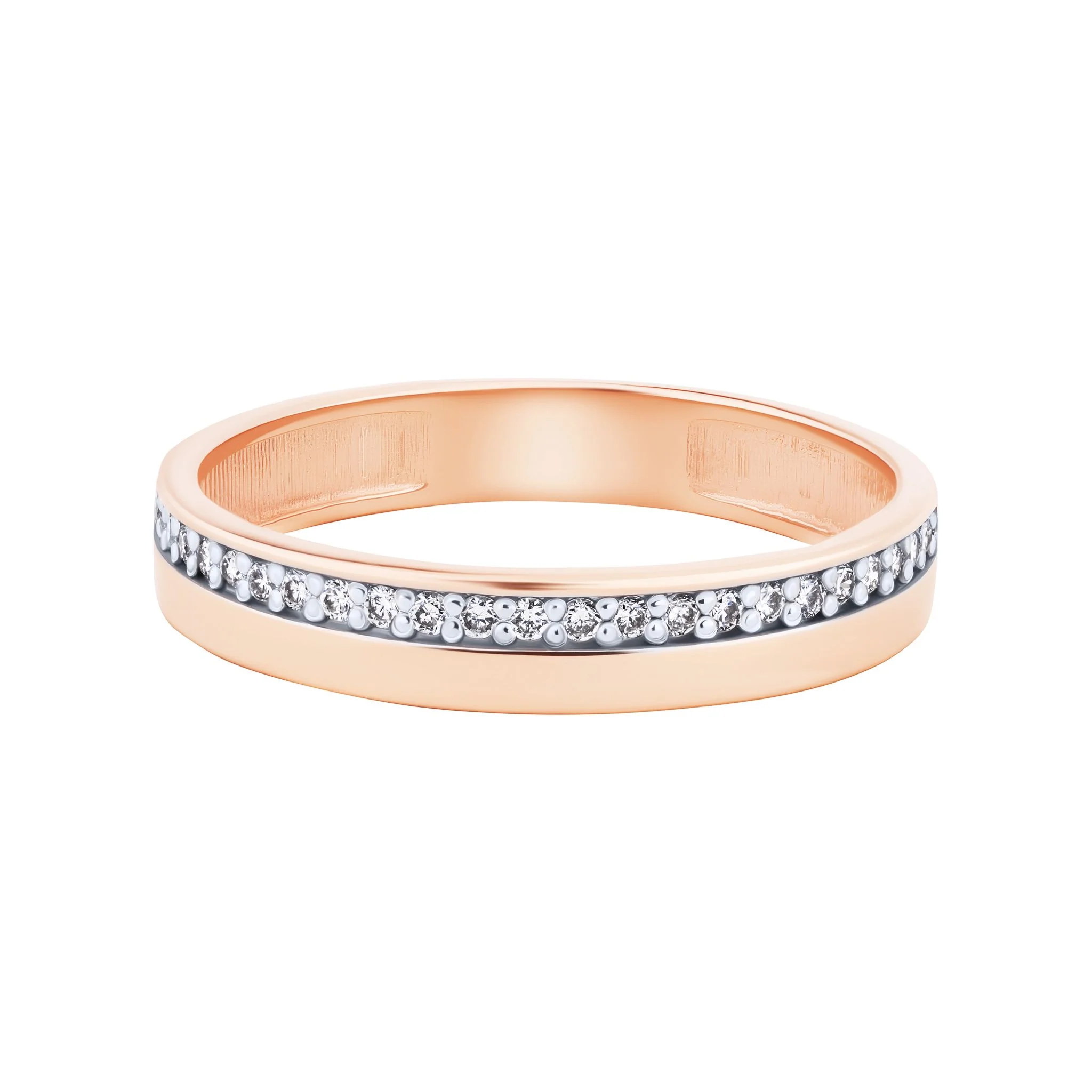 Ring in 14K/585 Rose Gold with Diamonds - Image 2