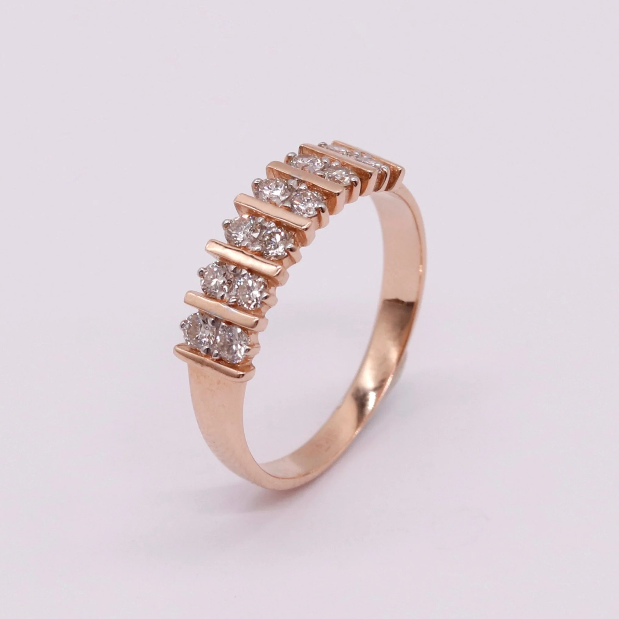 Ring in 14K/585 Rose Gold with Diamonds - Image 5