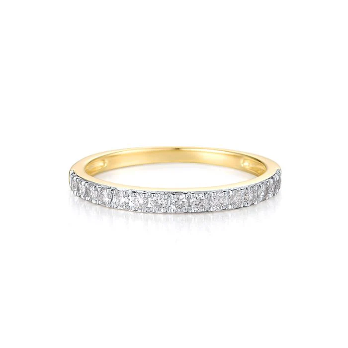 Ring in 14K/585 Yellow Gold with Diamonds - Image 2
