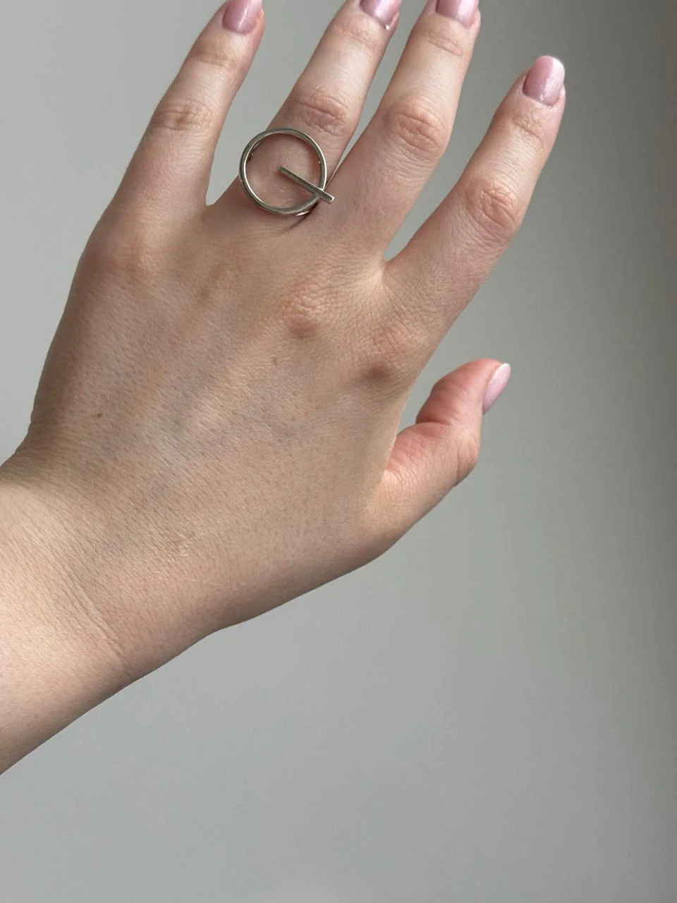Ring in 14K/585 White Gold Circle - Image 2