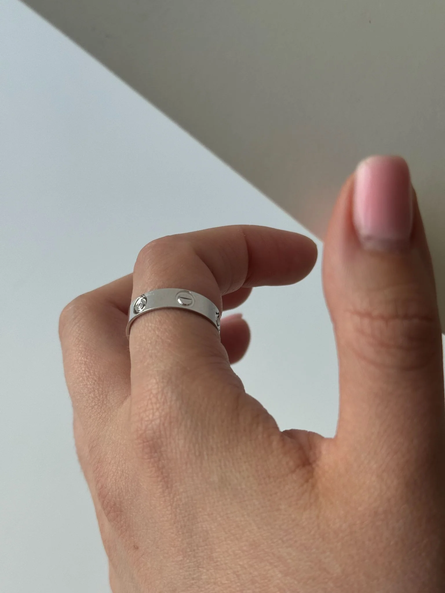 Ring in 14K/585 White Gold with Cubic Zirconia - Image 2