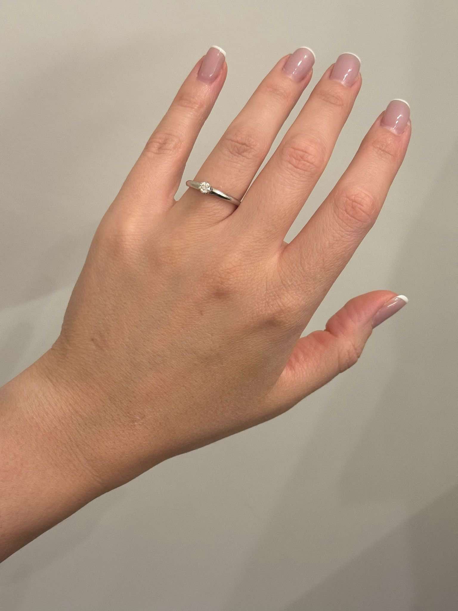 Ring in 14K/585 White Gold with Diamond - Image 2
