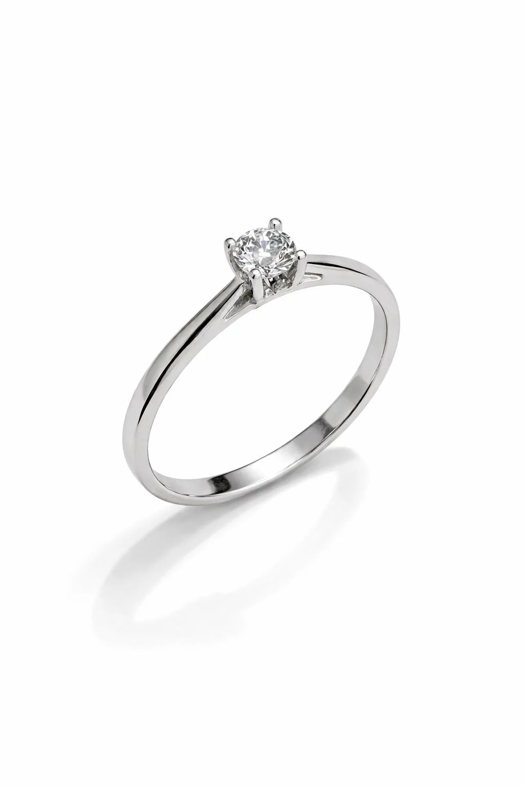 Ring in 14K/585 White Gold with Diamond 0.19 Ct