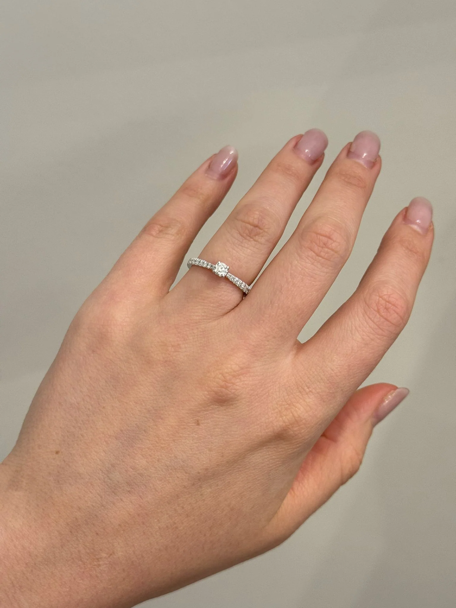 Ring in 14K/585 White Gold with Diamonds 0.30 Ct - Image 2