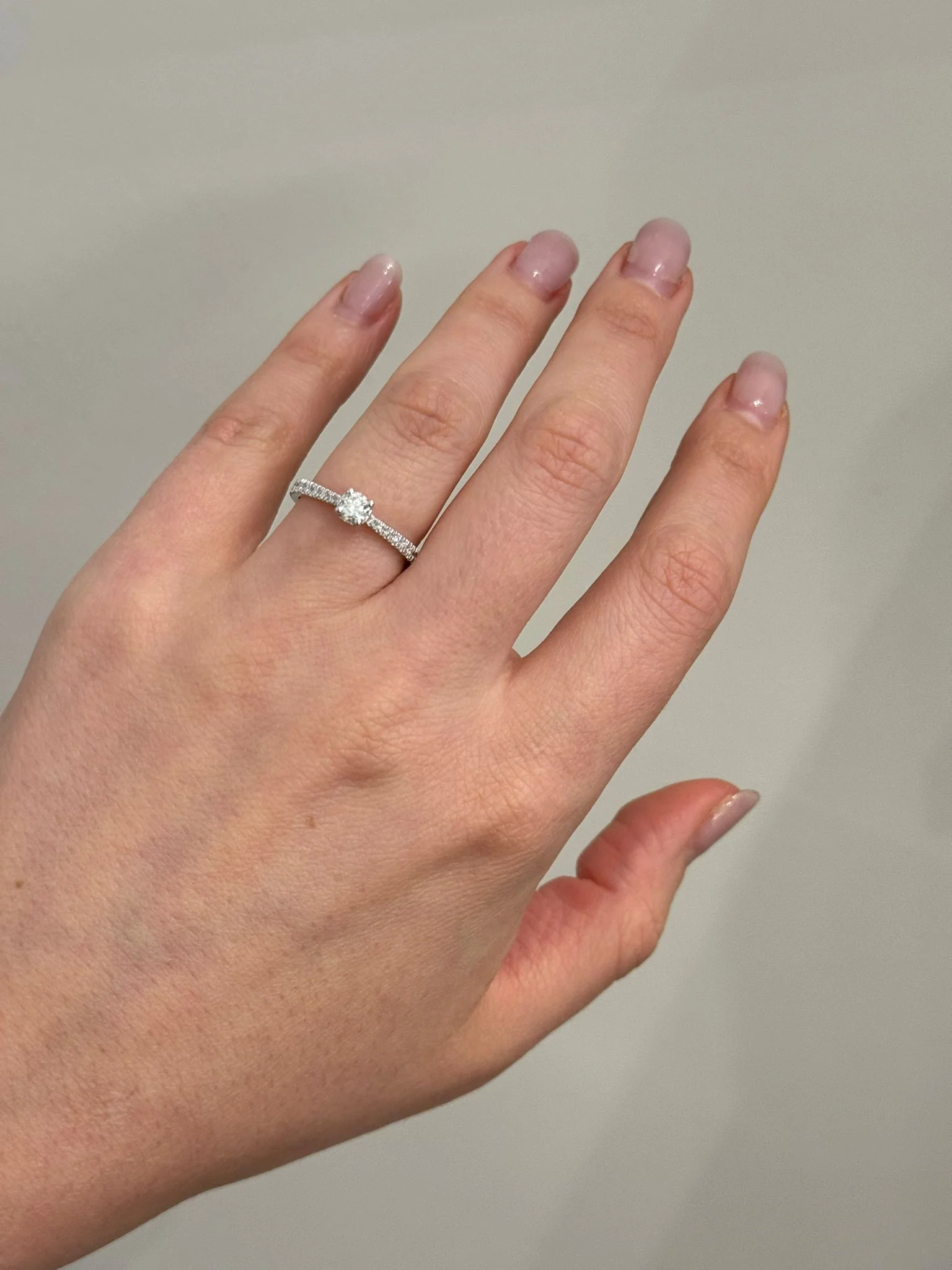 Ring in 14K/585 White Gold with Diamonds 0.35 Ct - Image 2