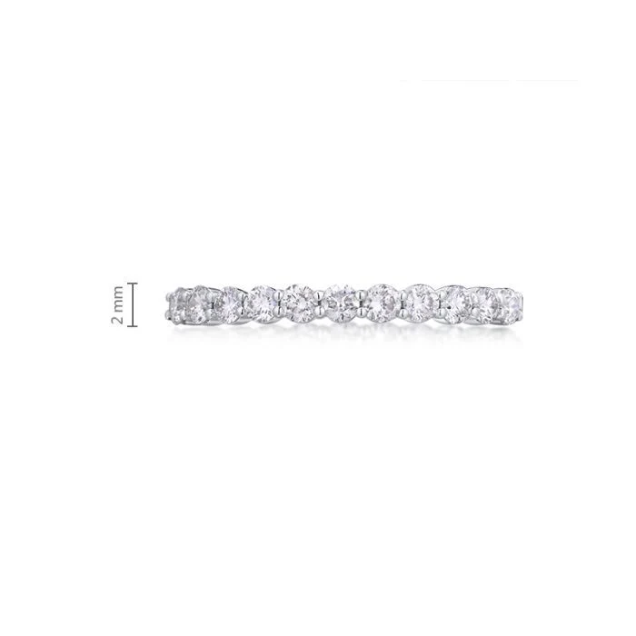Ring in 14K/585 White Gold with Diamonds - Image 2