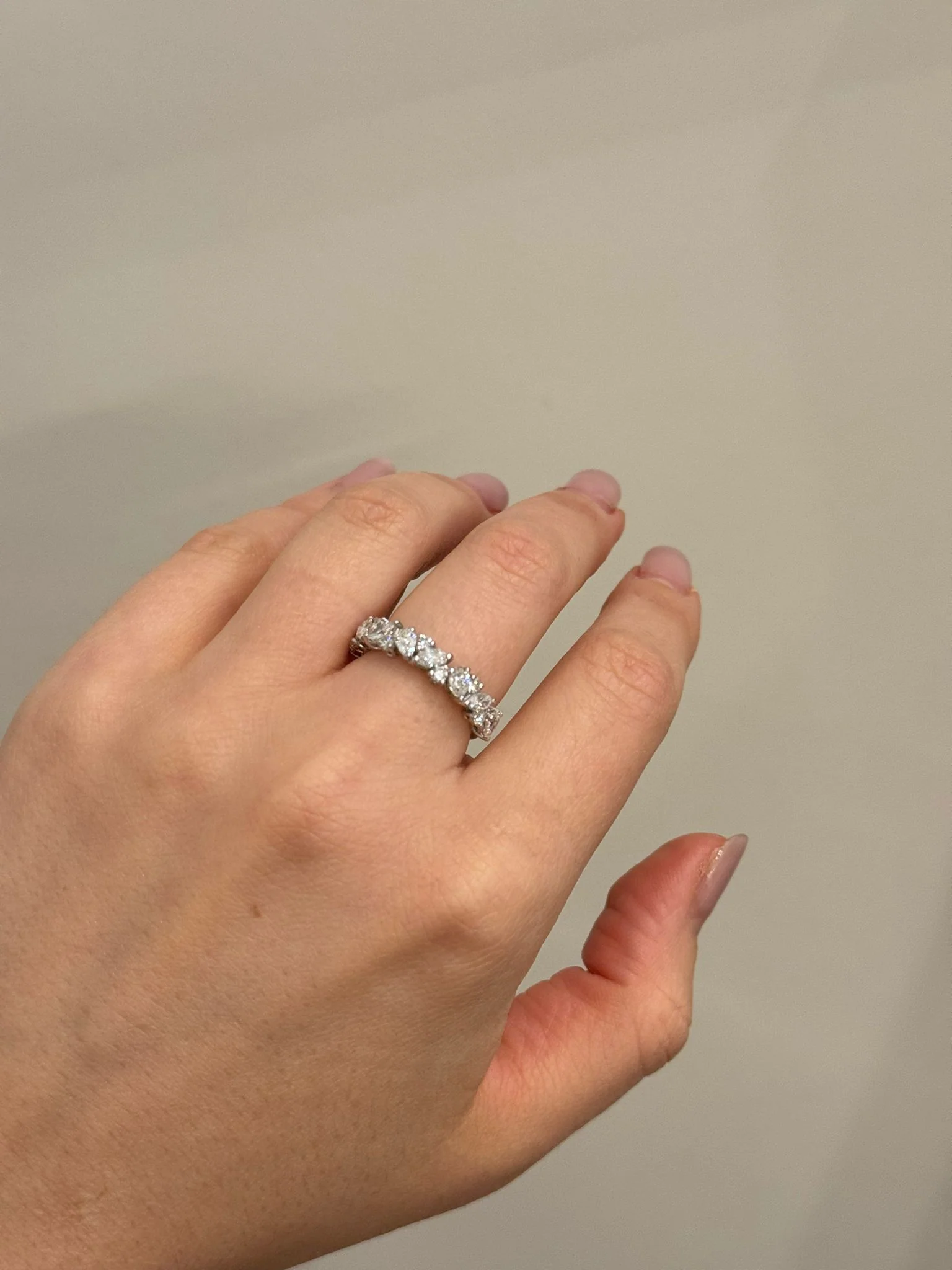 Ring in 14K/585 White Gold with Diamonds - Image 2