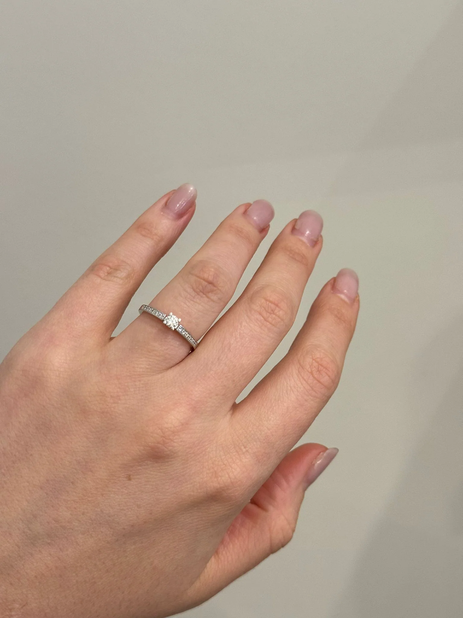 Ring in 14K/585 White Gold with Diamonds - Image 2