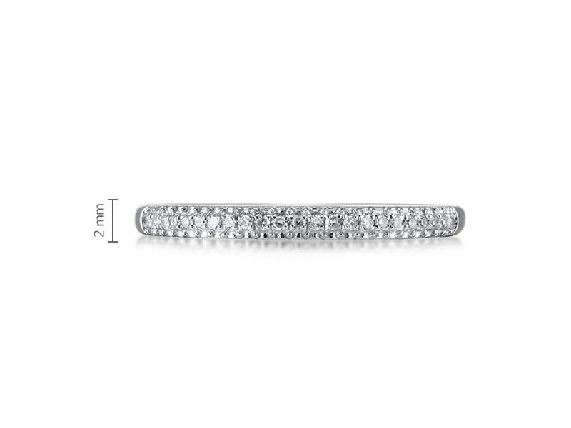 Ring in 14K/585 White Gold with Diamonds - Image 2