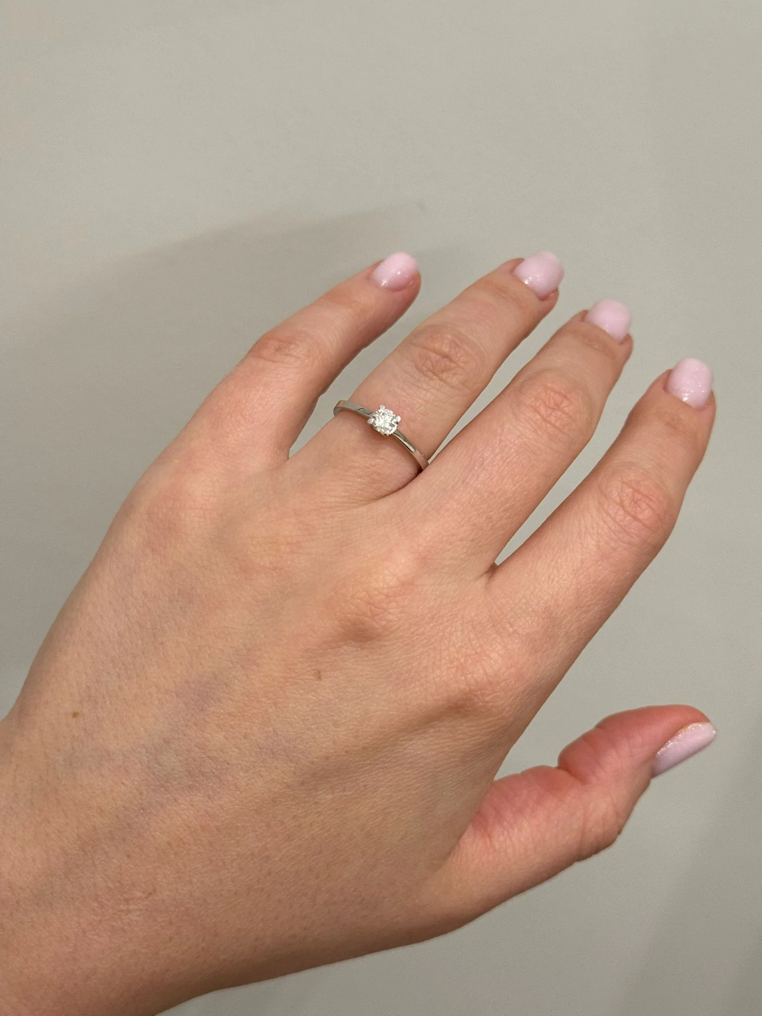 Ring in 14K/585 White Gold with Diamond 0.26 Ct - Image 2