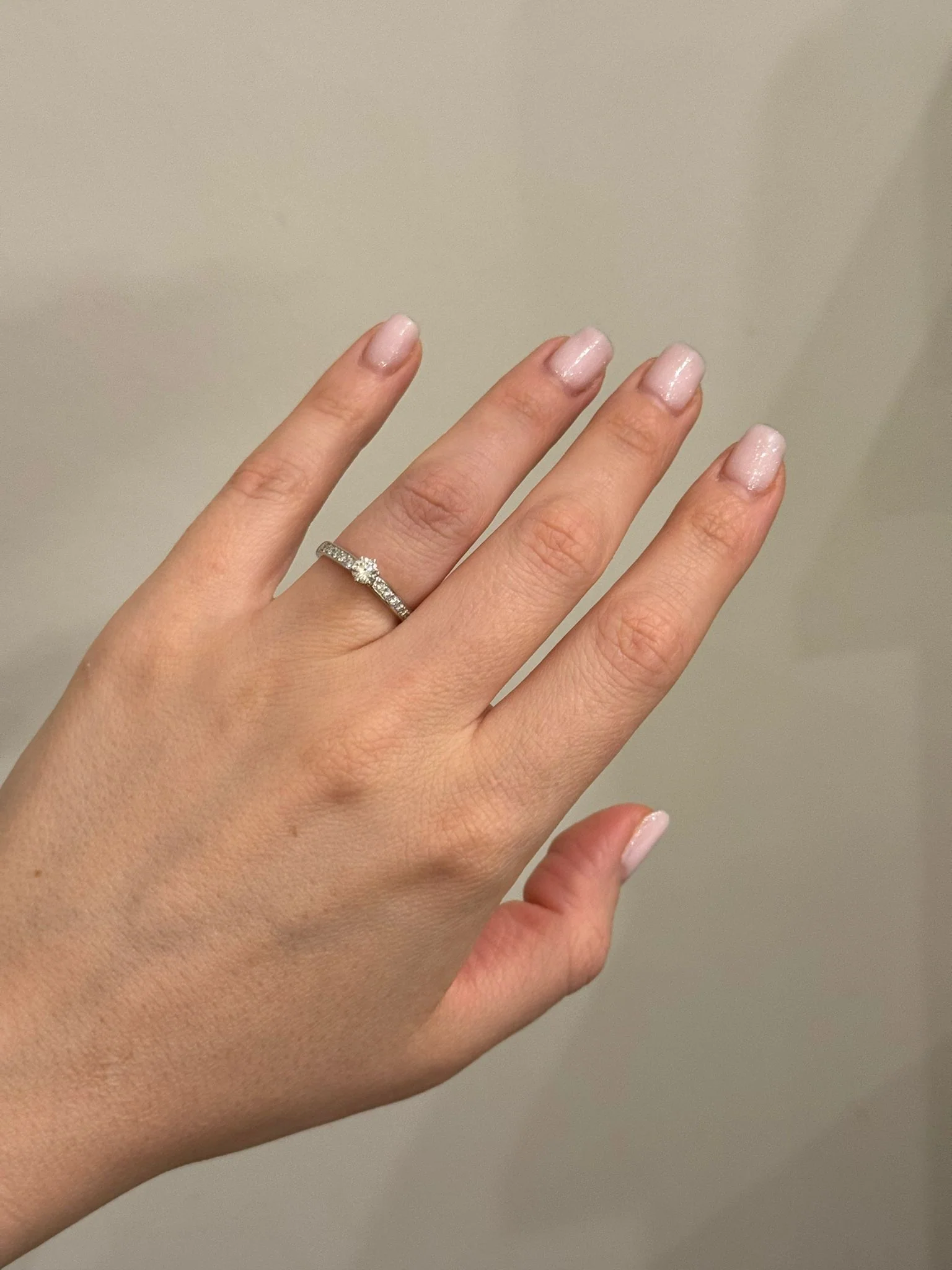 Ring in 14K/585 White Gold with Diamonds - Image 2