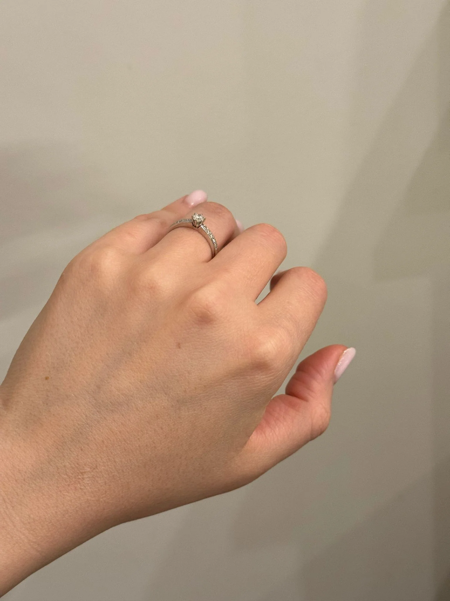 Ring in 14K/585 White Gold with Diamonds - Image 3