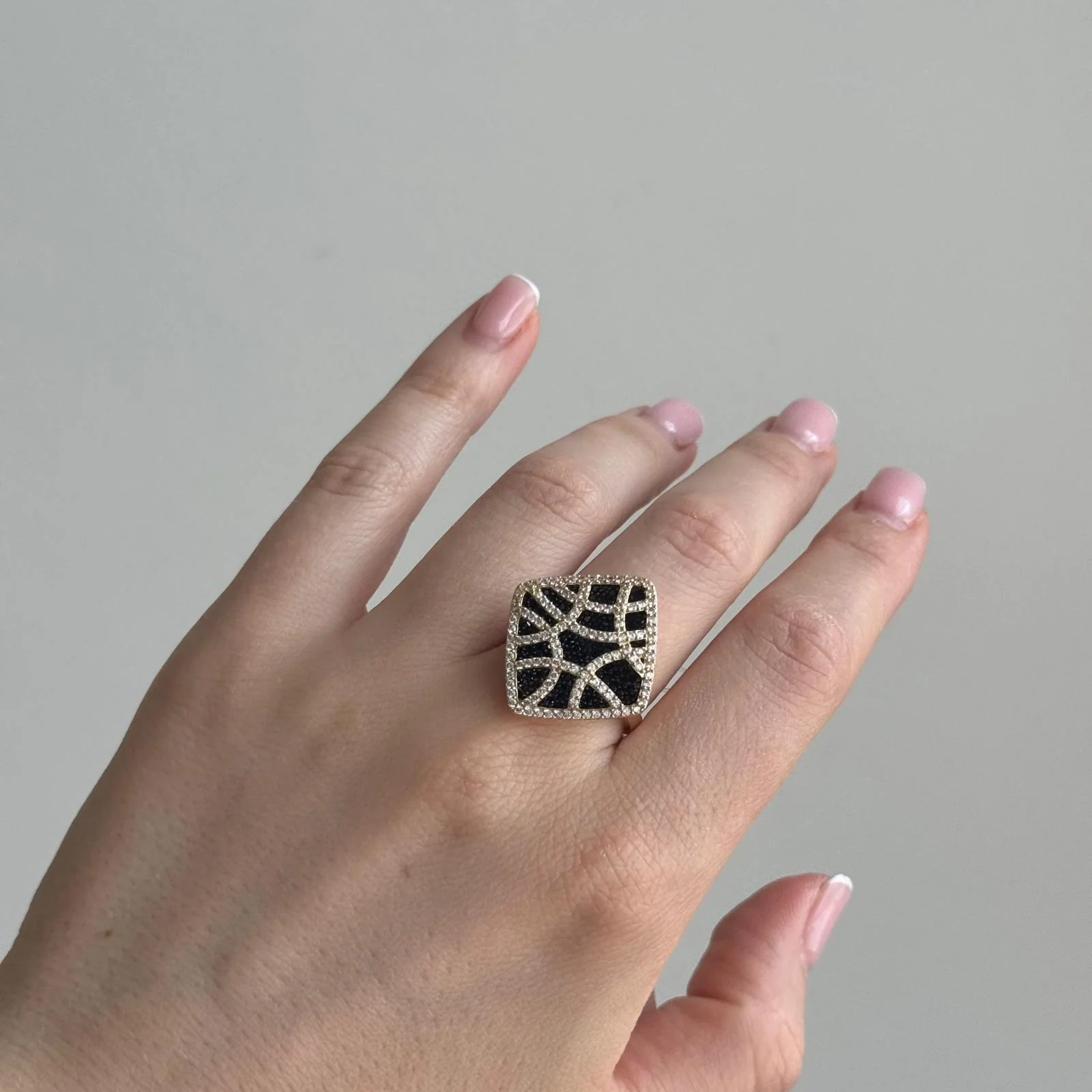 Ring in 14K/585 Yellow Gold with Cubic Zirconia - Image 2