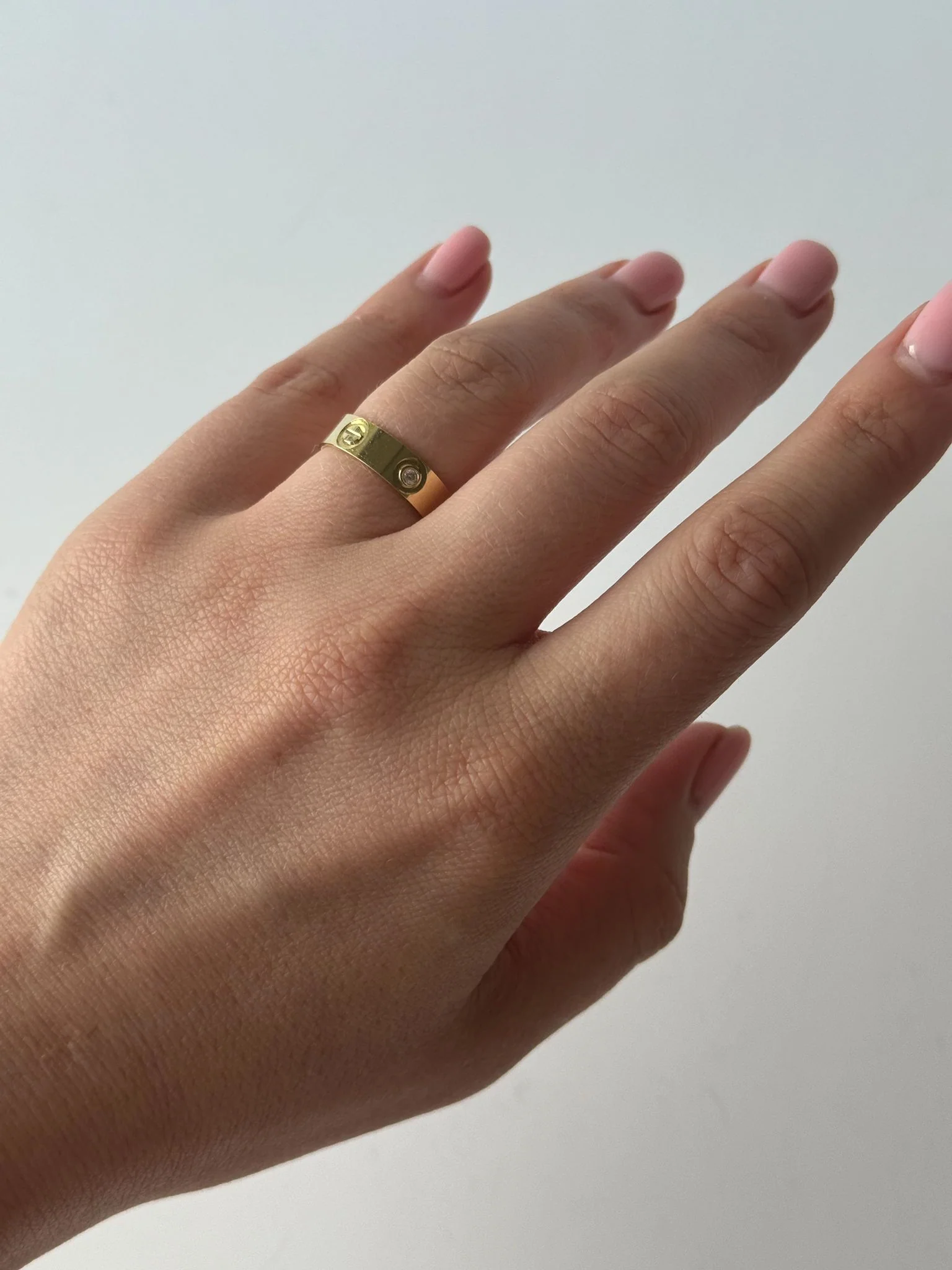 Ring in 14K/585 Yellow Gold with Cubic Zirconia - Image 2