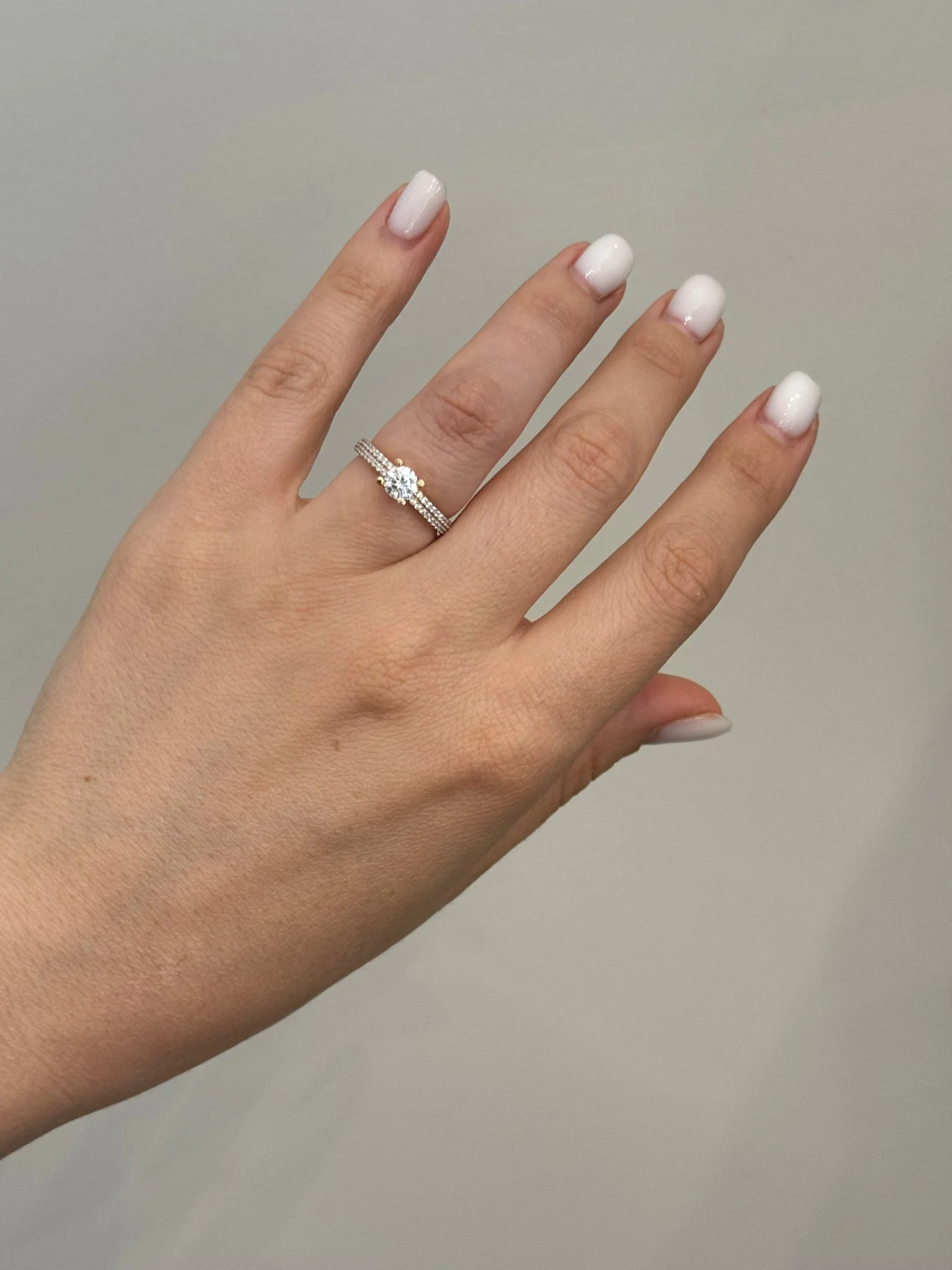 Ring in 14K/585 Rose Gold with Cubic Zirconia - Image 2