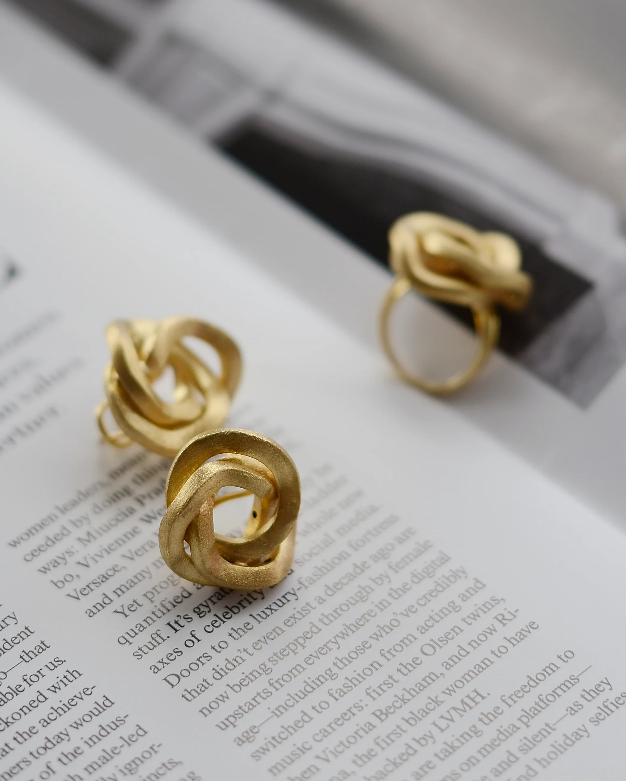 Ring in Matte 14K/585 Yellow Gold - Image 4