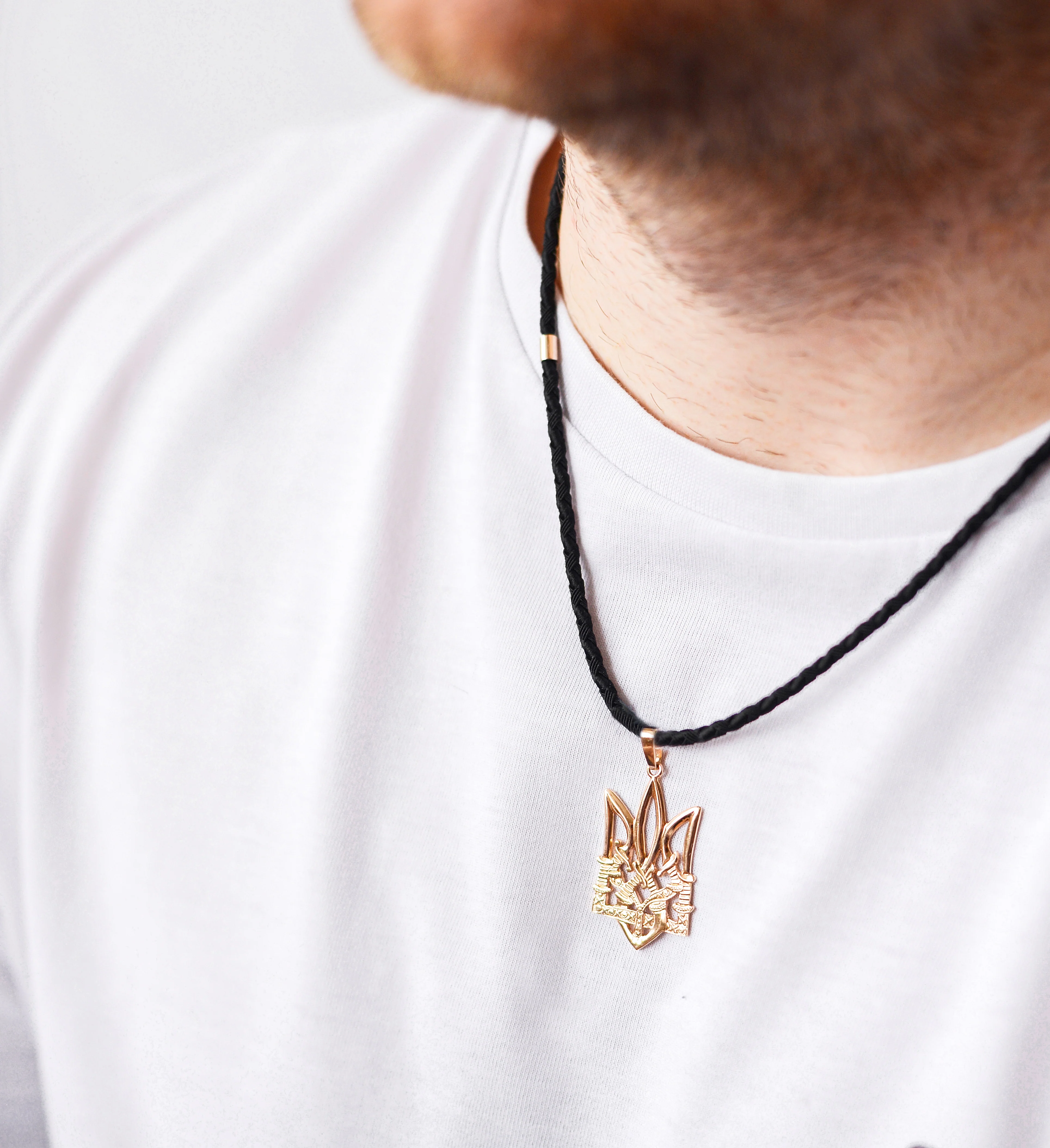 Rope with 14K/585 Rose Gold Lock and Details - Image 2