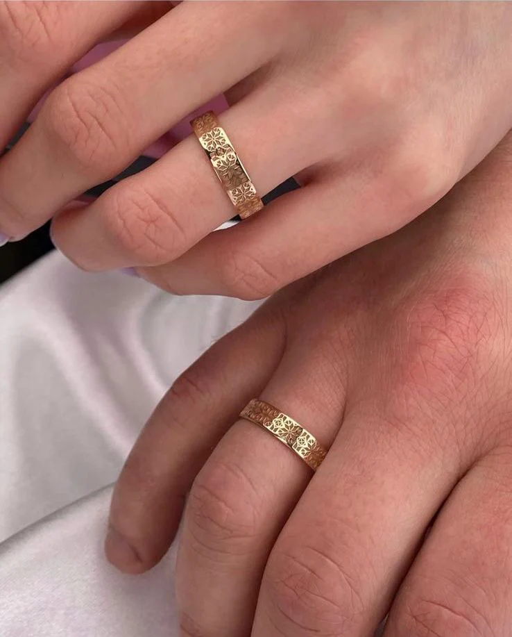 Rose Gold Plated 925 Sterling Silver Vyshyvanka Ring - Image 5